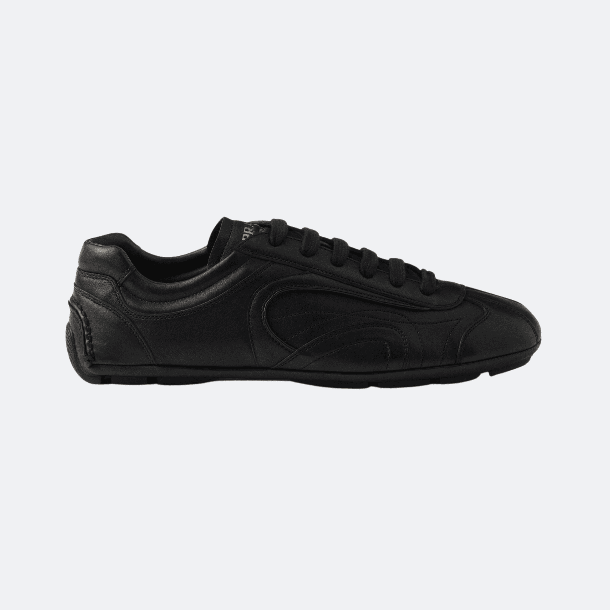Prada Montecarlo Re-Edition 2005 Nappa Leather Sneakers For Men - Black