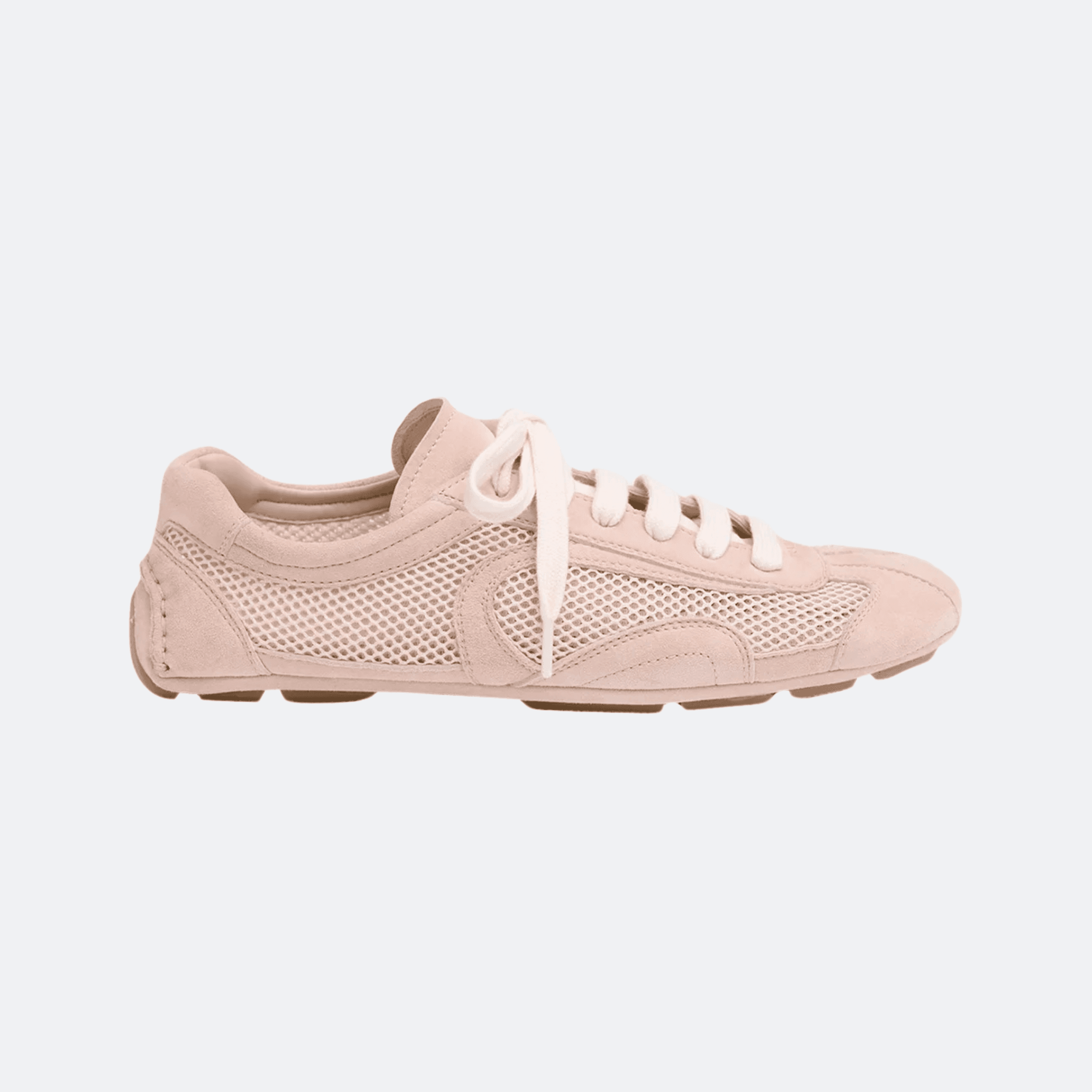 Prada Montecarlo Re-Edition 2005 Suede Shoes for Women - Powder Pink