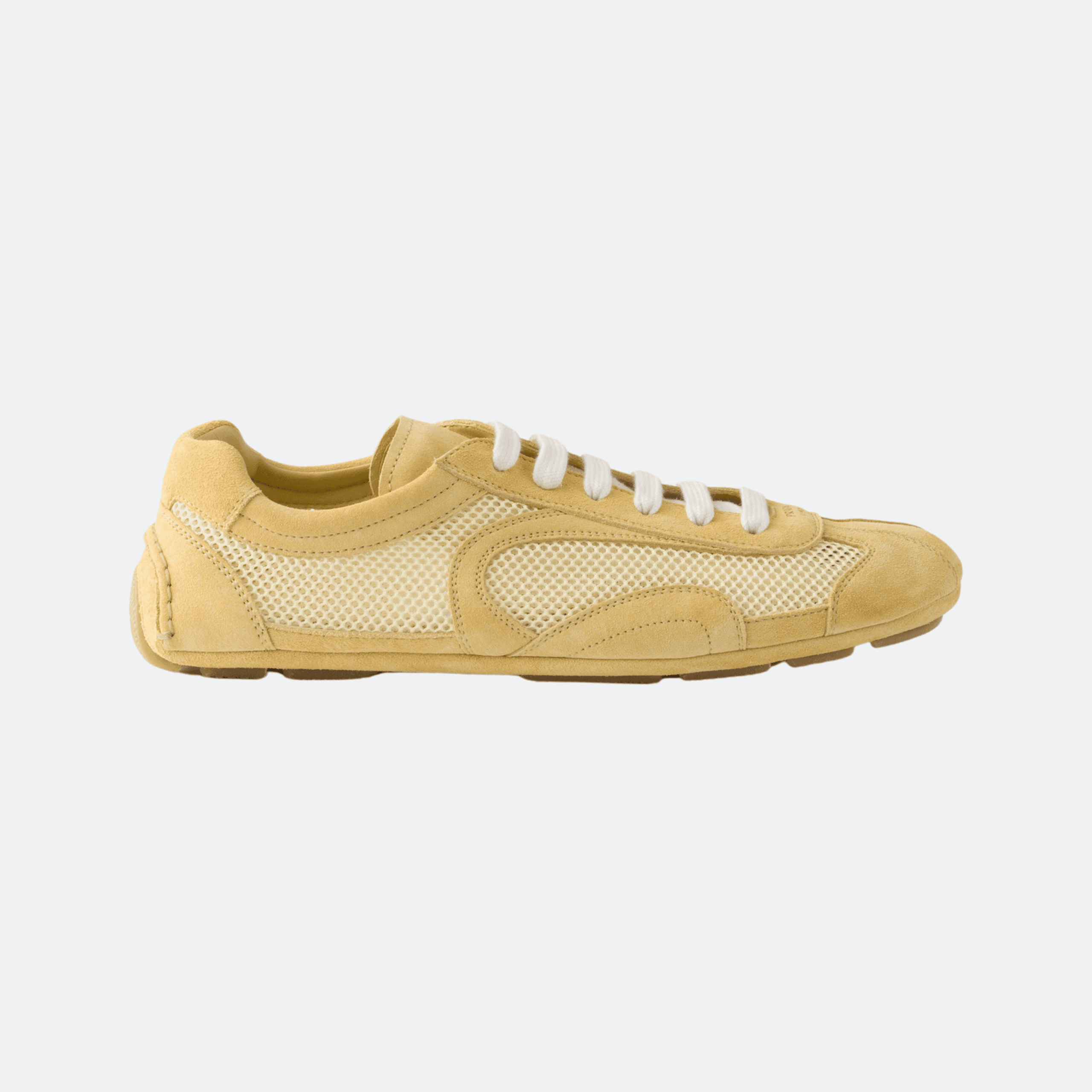 Prada Montecarlo Re-Edition 2005 Suede Shoes for Women - Yellow
