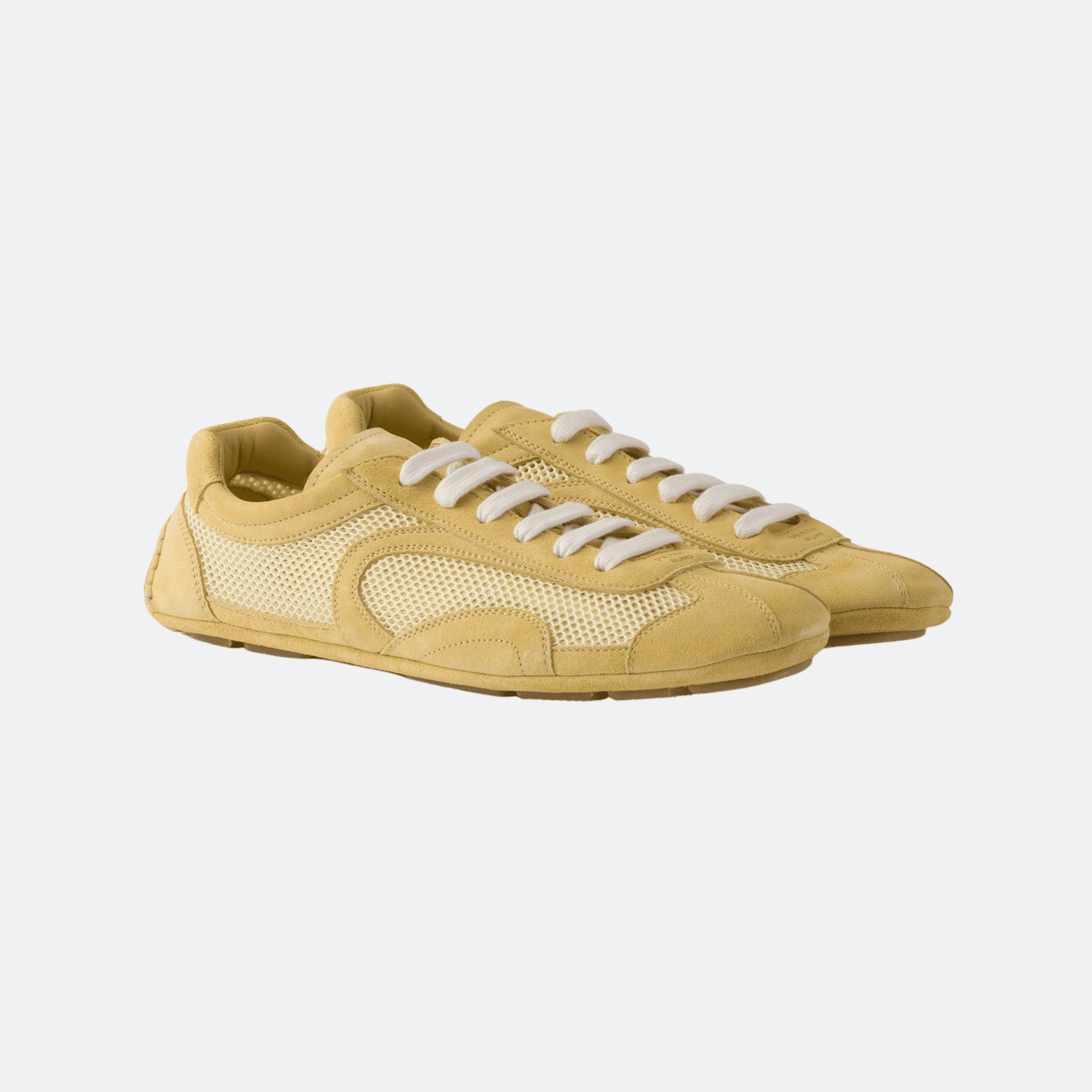 Prada Montecarlo Re-Edition 2005 Suede Shoes for Women - Yellow alternate