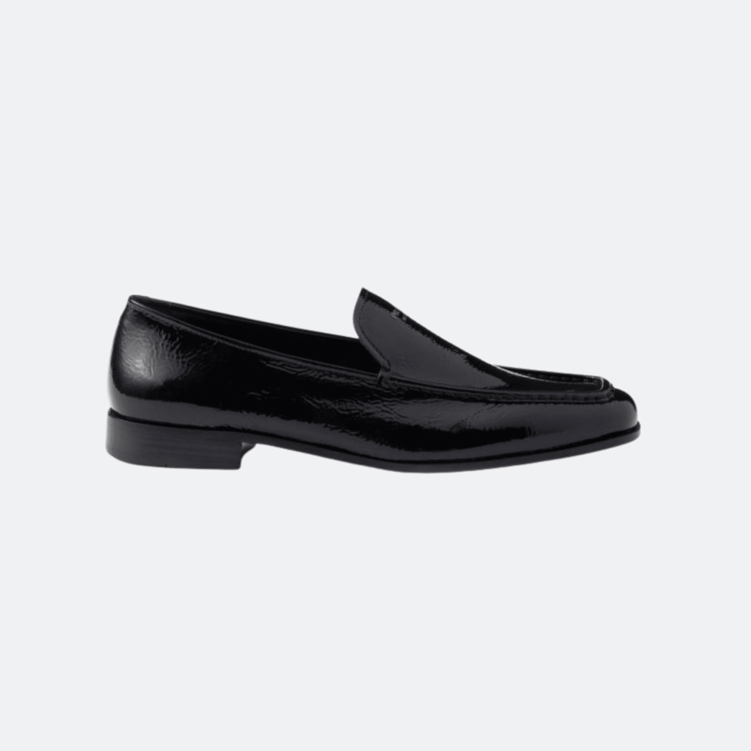 Prada Naplak Leather Loafers for Women - Black