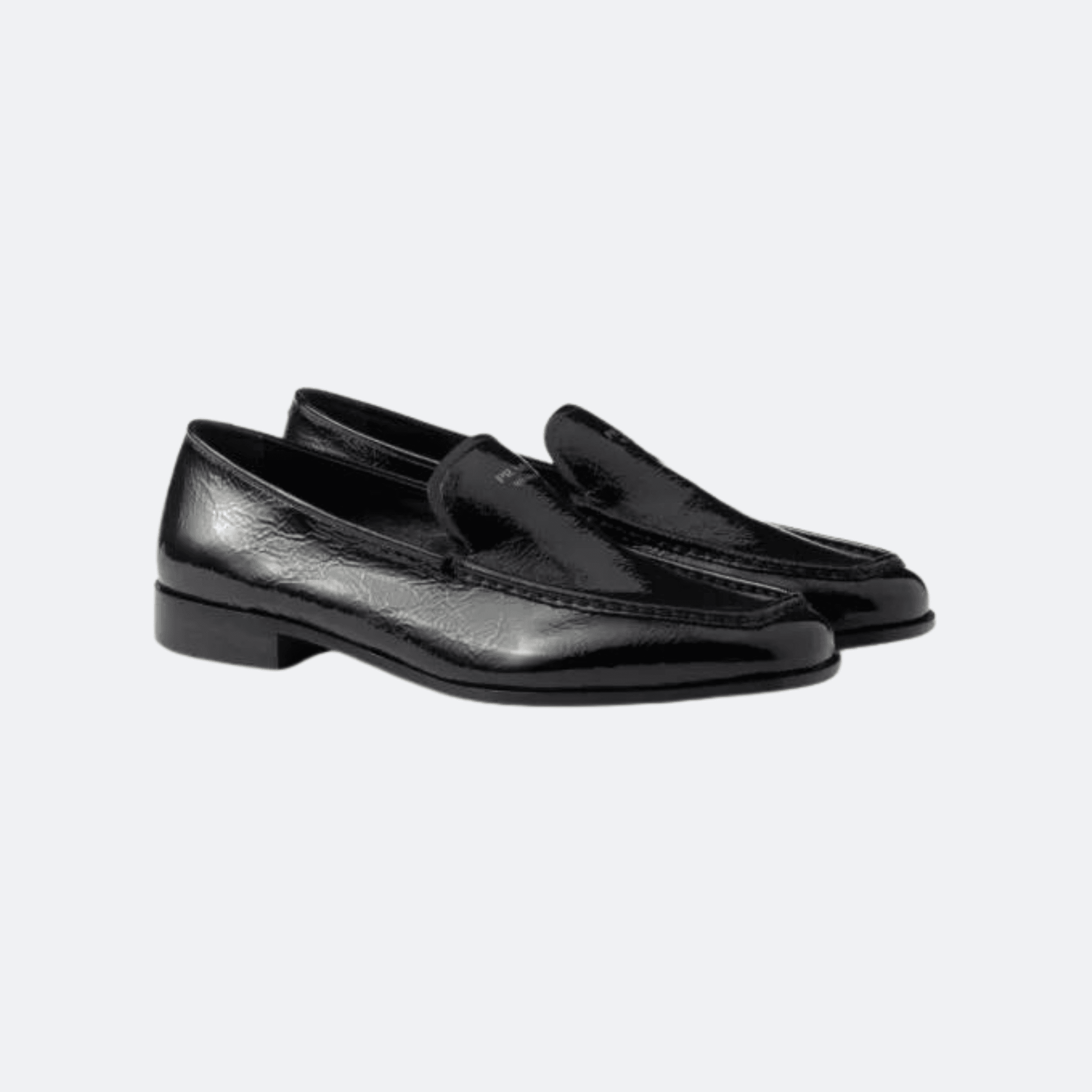 Prada Naplak Leather Loafers for Women - Black alternate