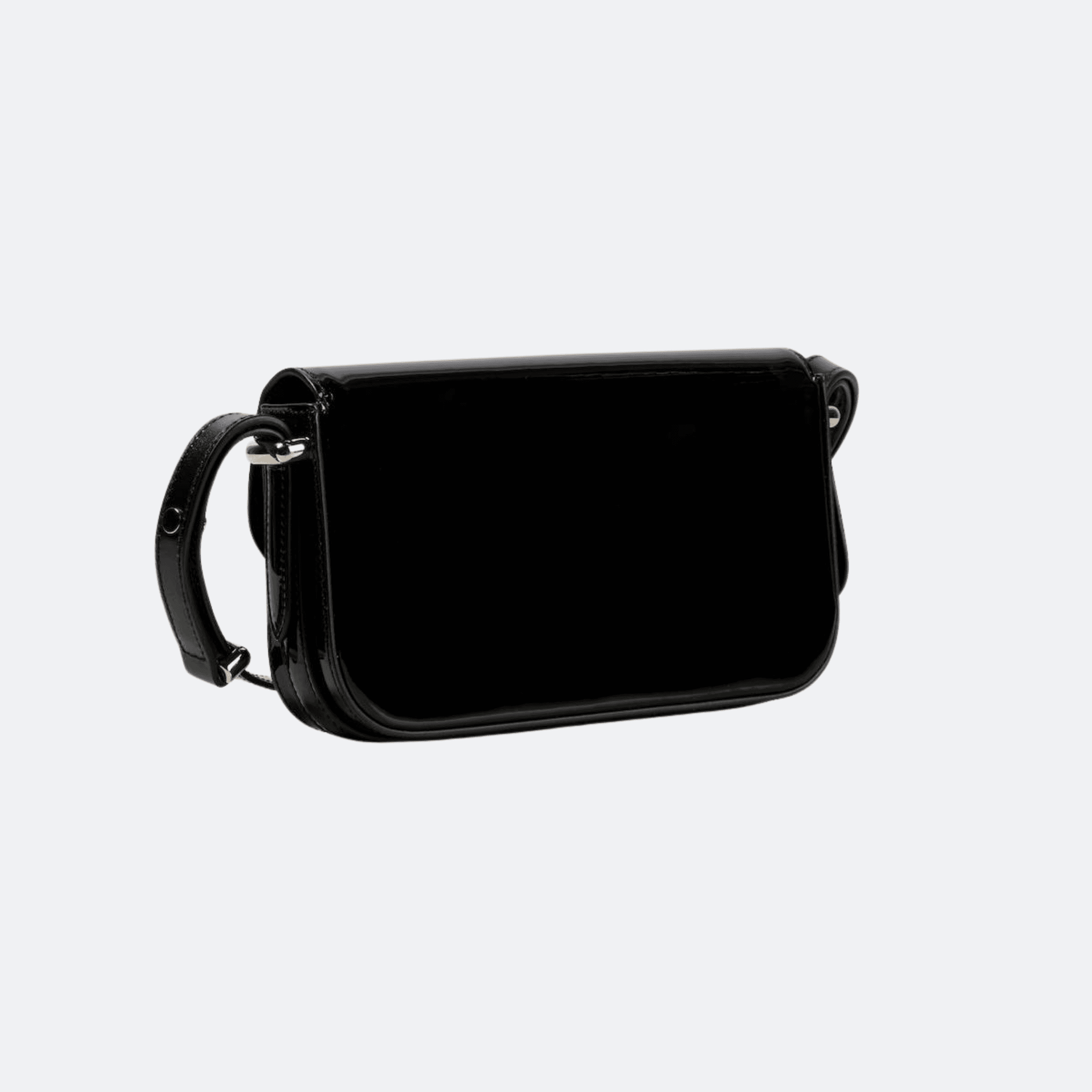 Prada Patent Leather Shoulder Bag for Women - Black alternate