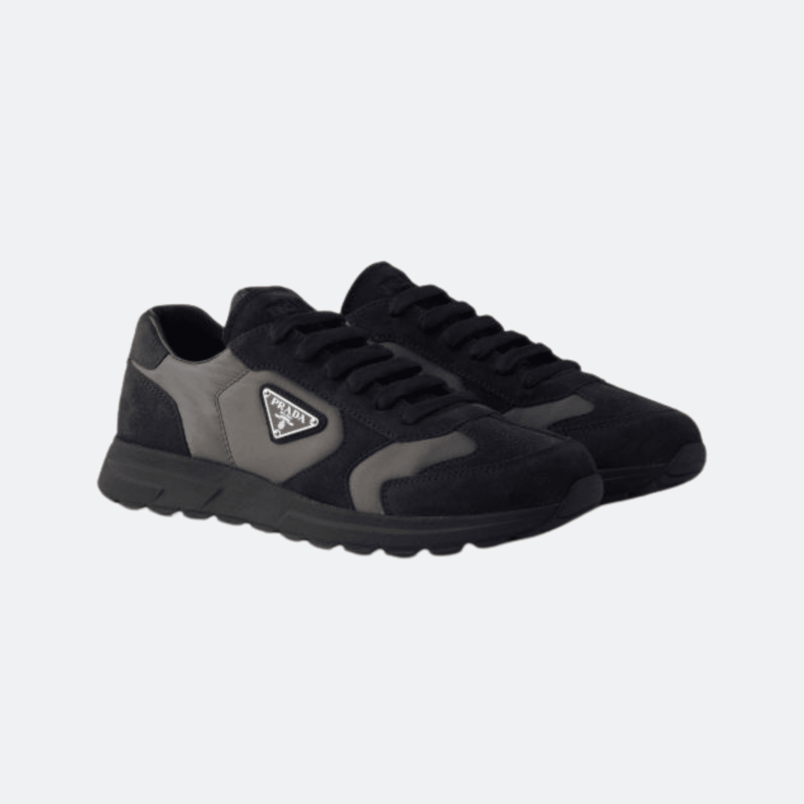 Prada Prax Suede And Re-nylon Sneakers - Navy alternate