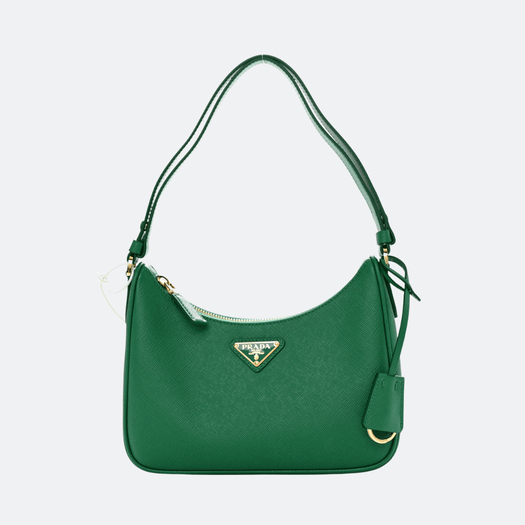 Prada Re-Edition Saffiano Green Bag