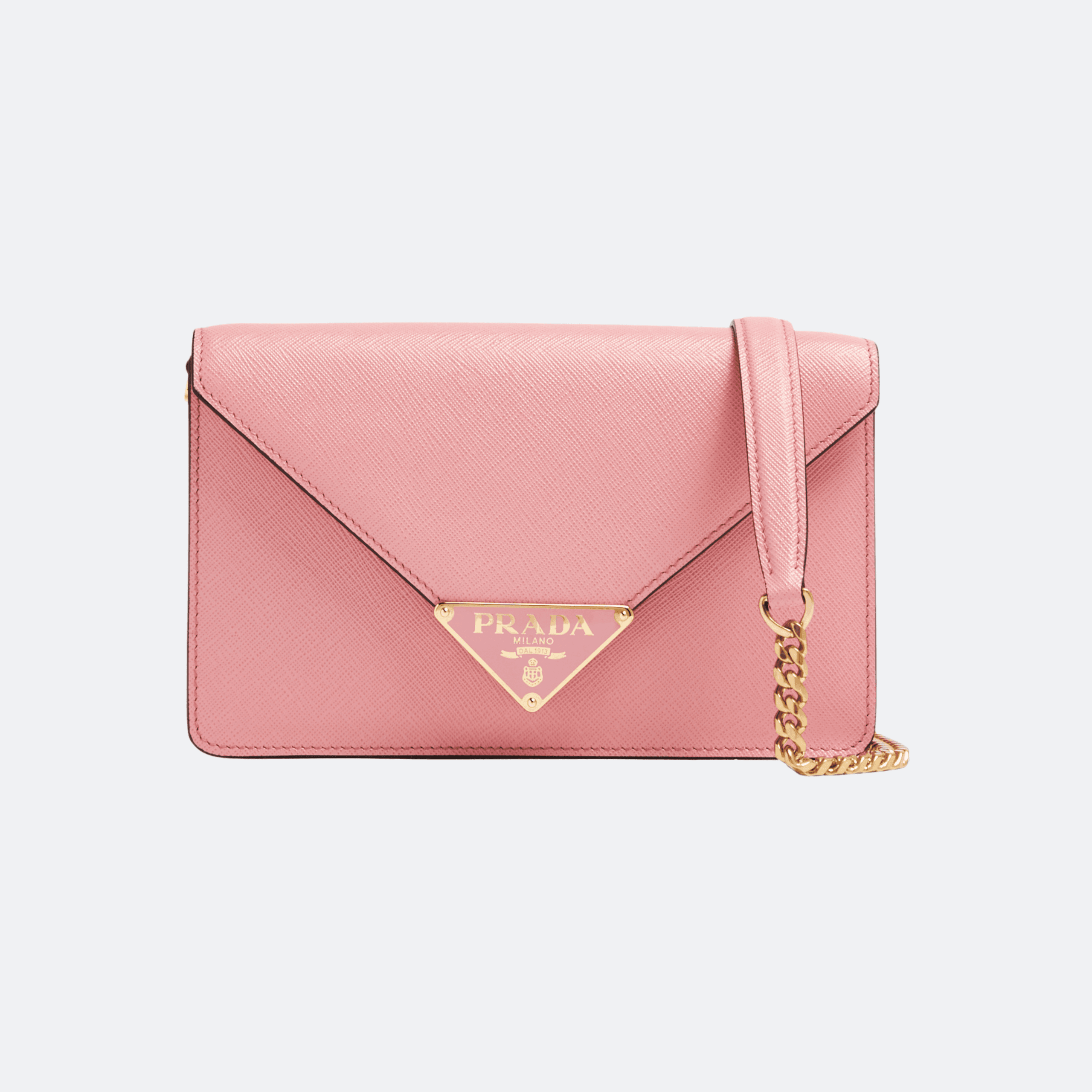 Prada Saffiano Leather Shoulder Bag For Women - Pink