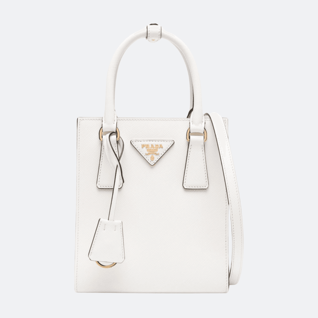 Prada Saffiano White Handbag