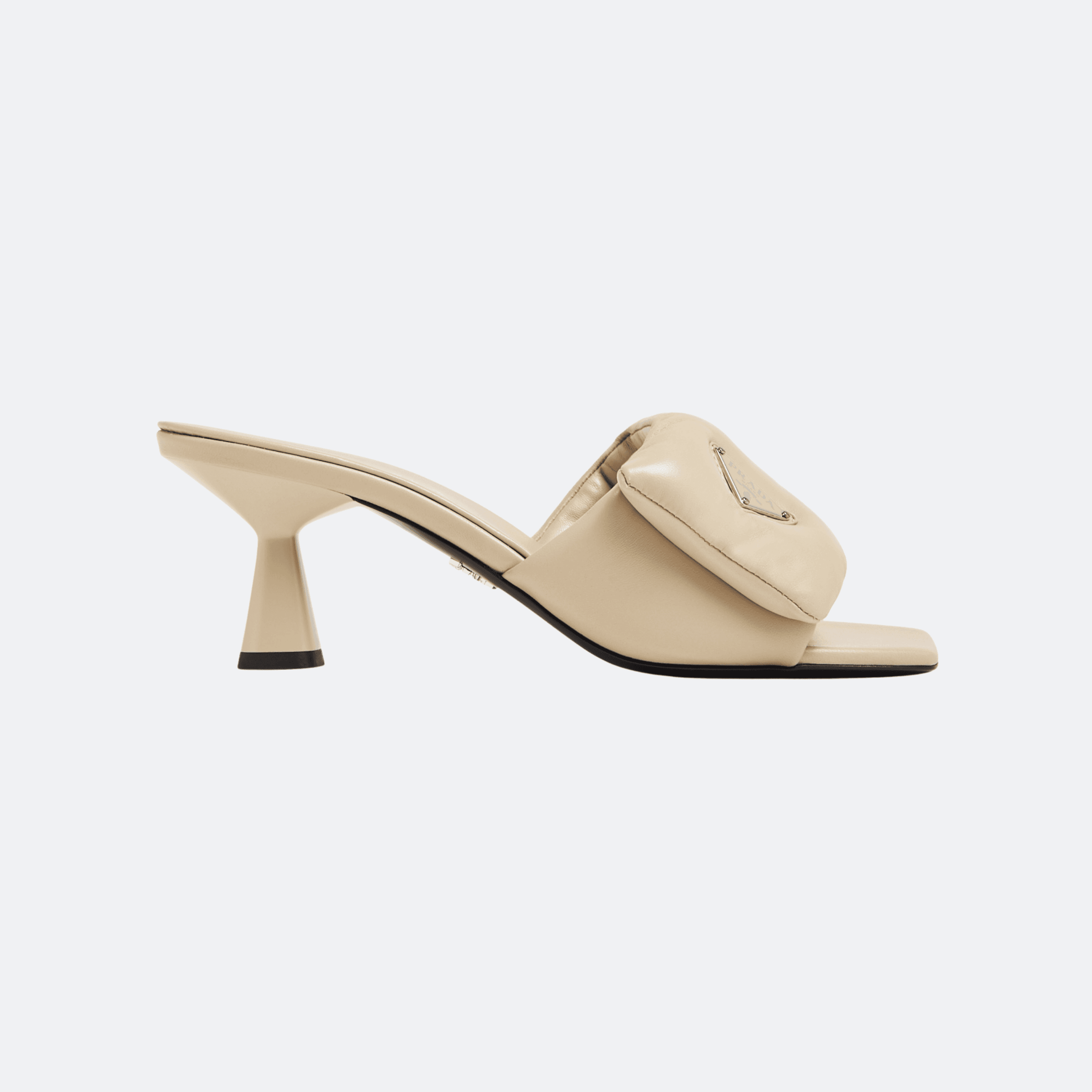 Prada Soft Padded Nappa Sandals for Women – Powder Beige