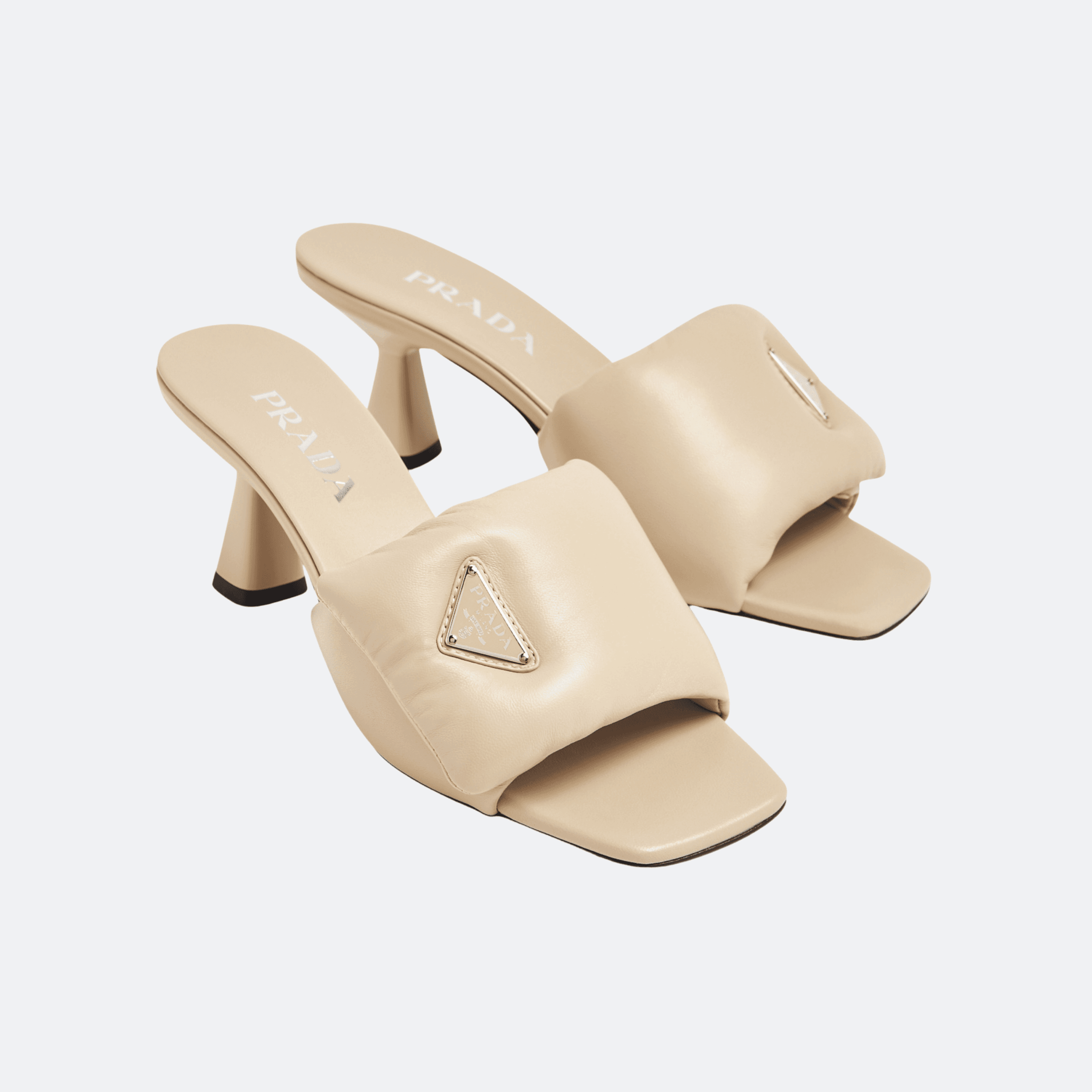 Prada Soft Padded Nappa Sandals for Women – Powder Beige alternate