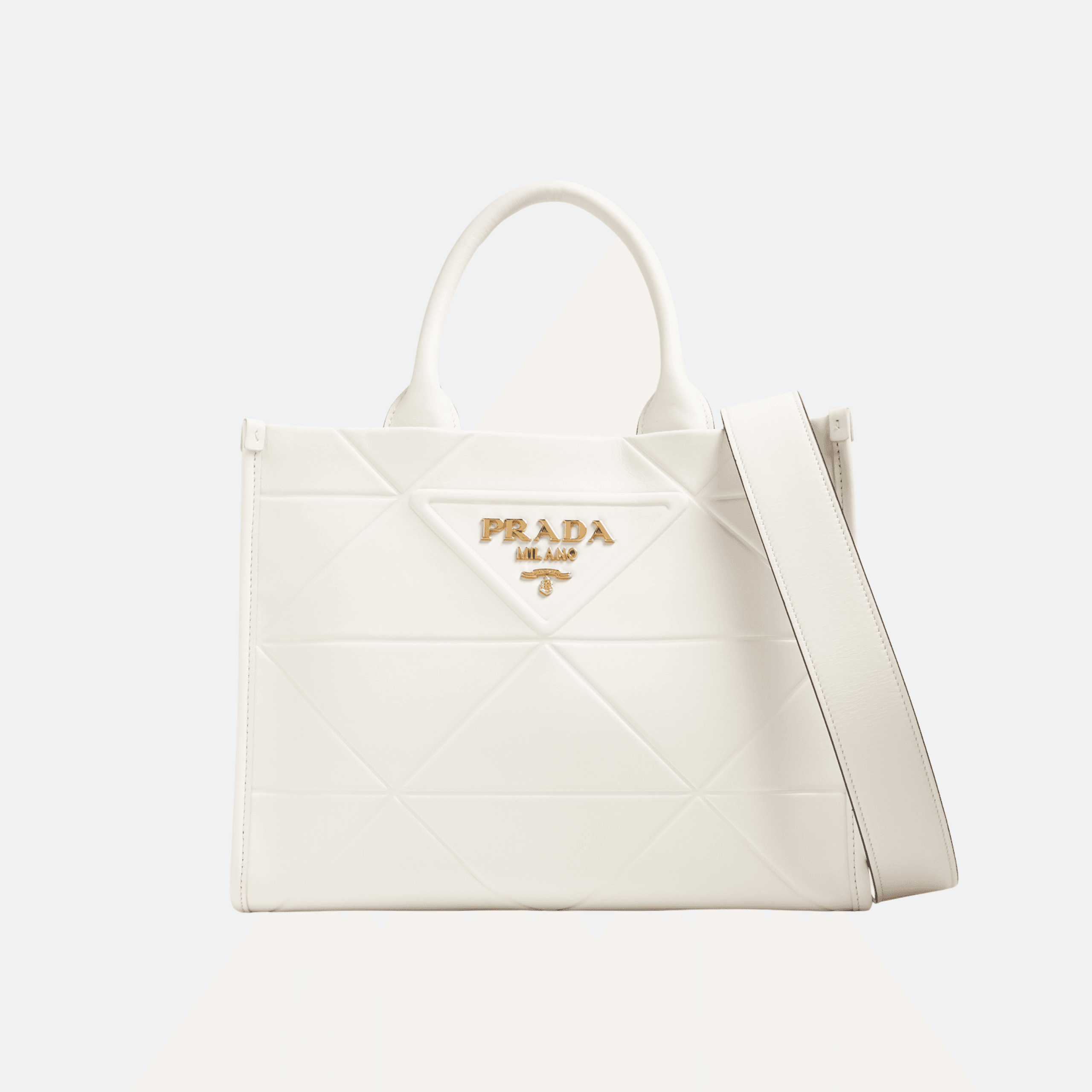 Prada Symbole Small Handbag - White