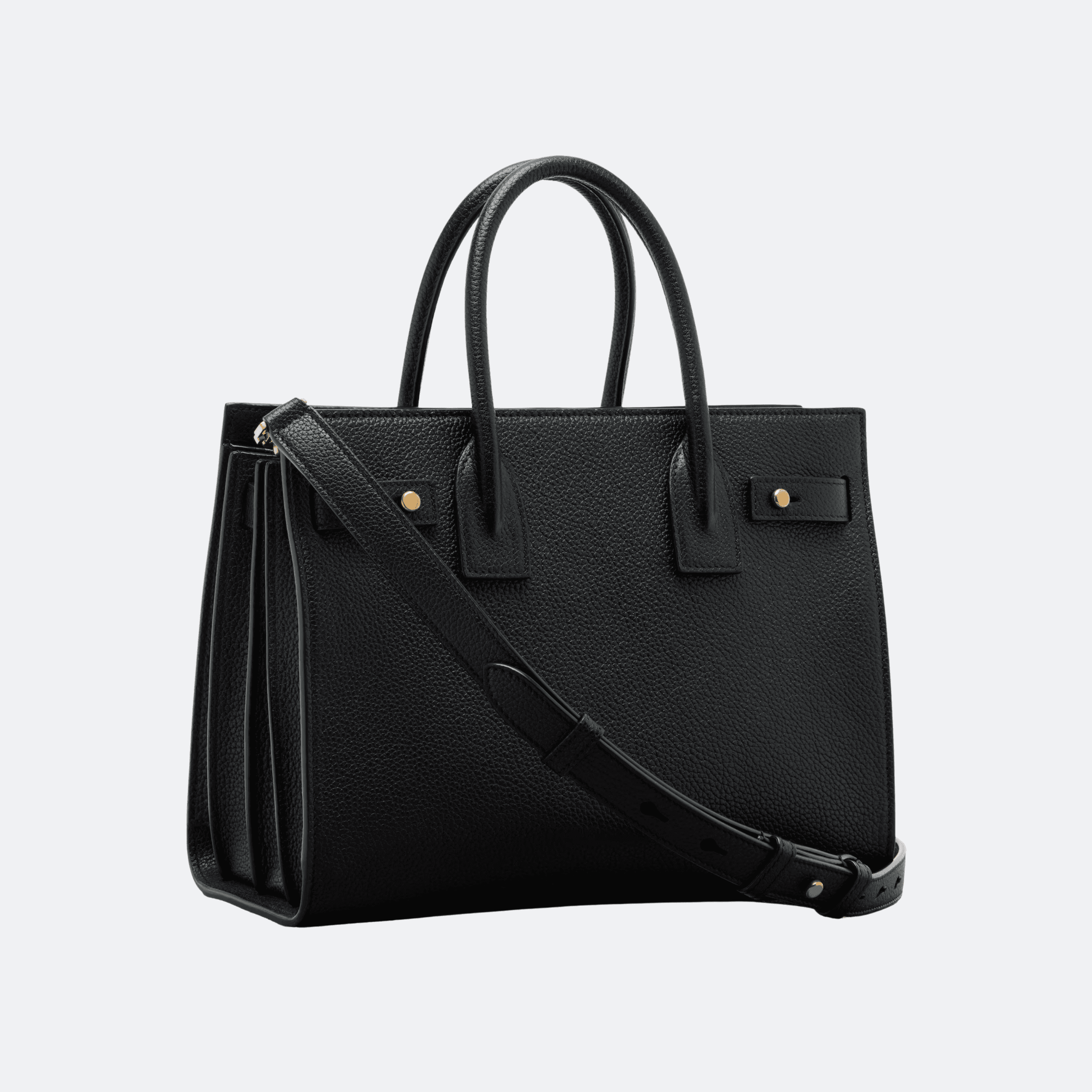 Saint Laurent Baby Sac de Jour Tote Bag in Grained Calfskin Leather – Black alternate