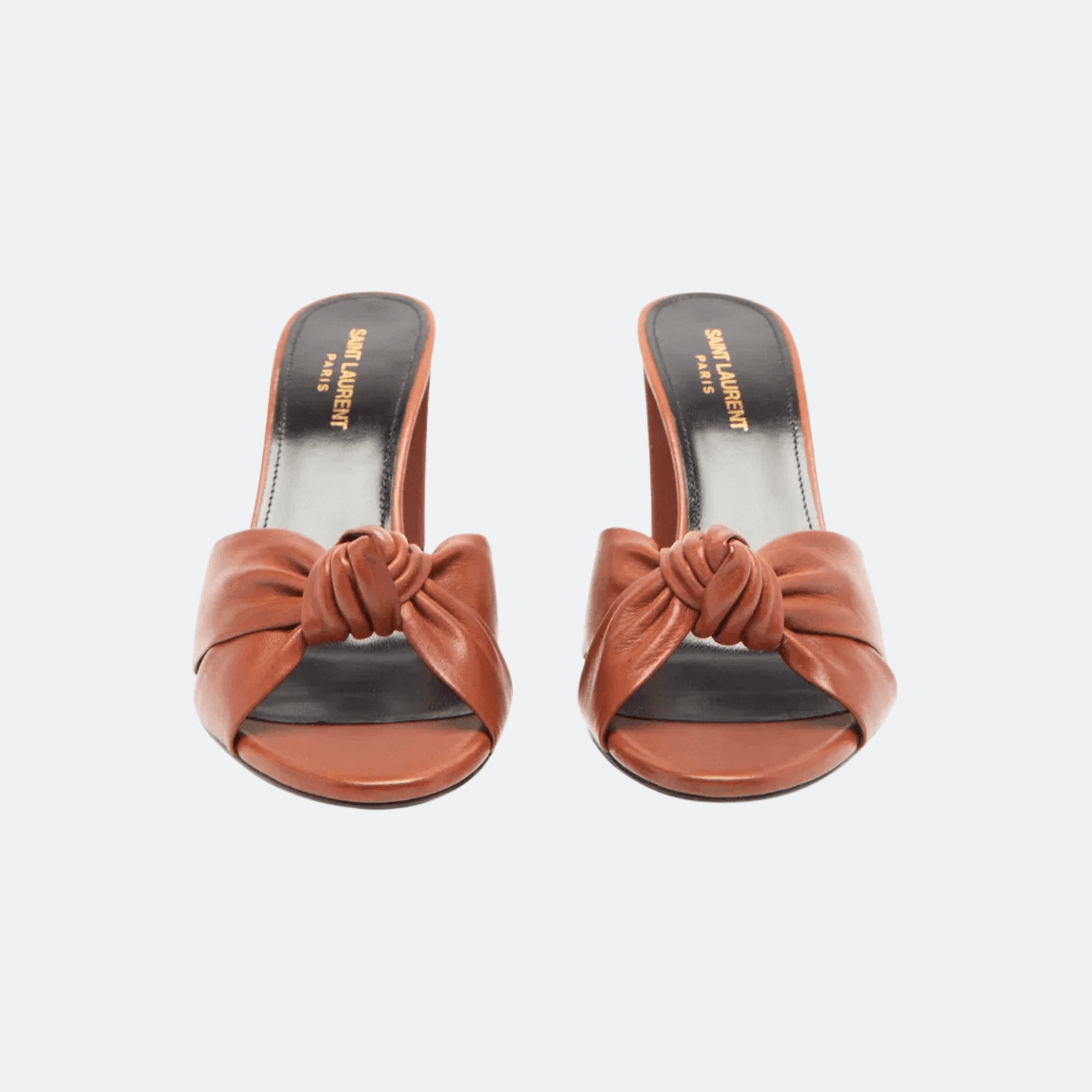 Saint Laurent Bianca Leather Sandals - Brown alternate