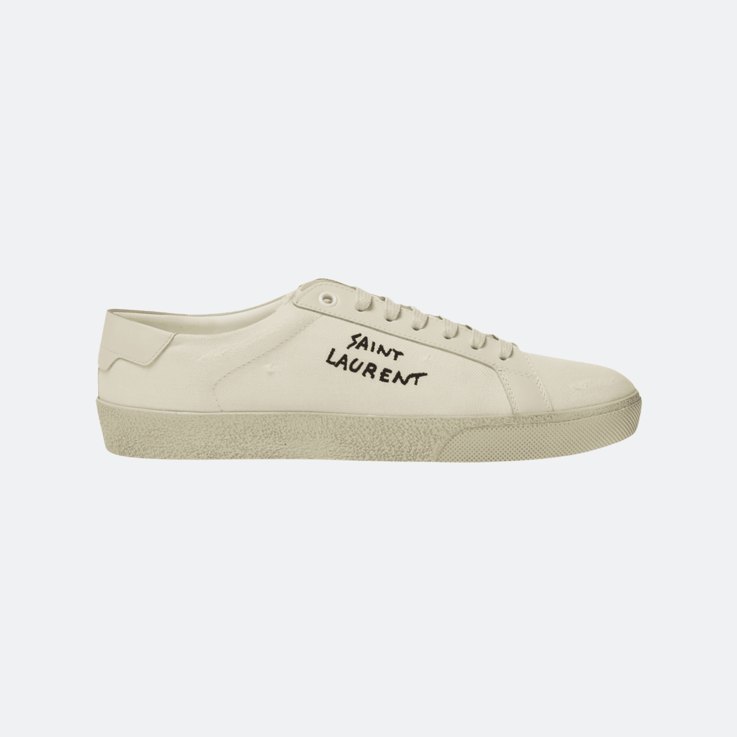 Saint Laurent Court Classic SL/06 Sneakers for Women - Cream