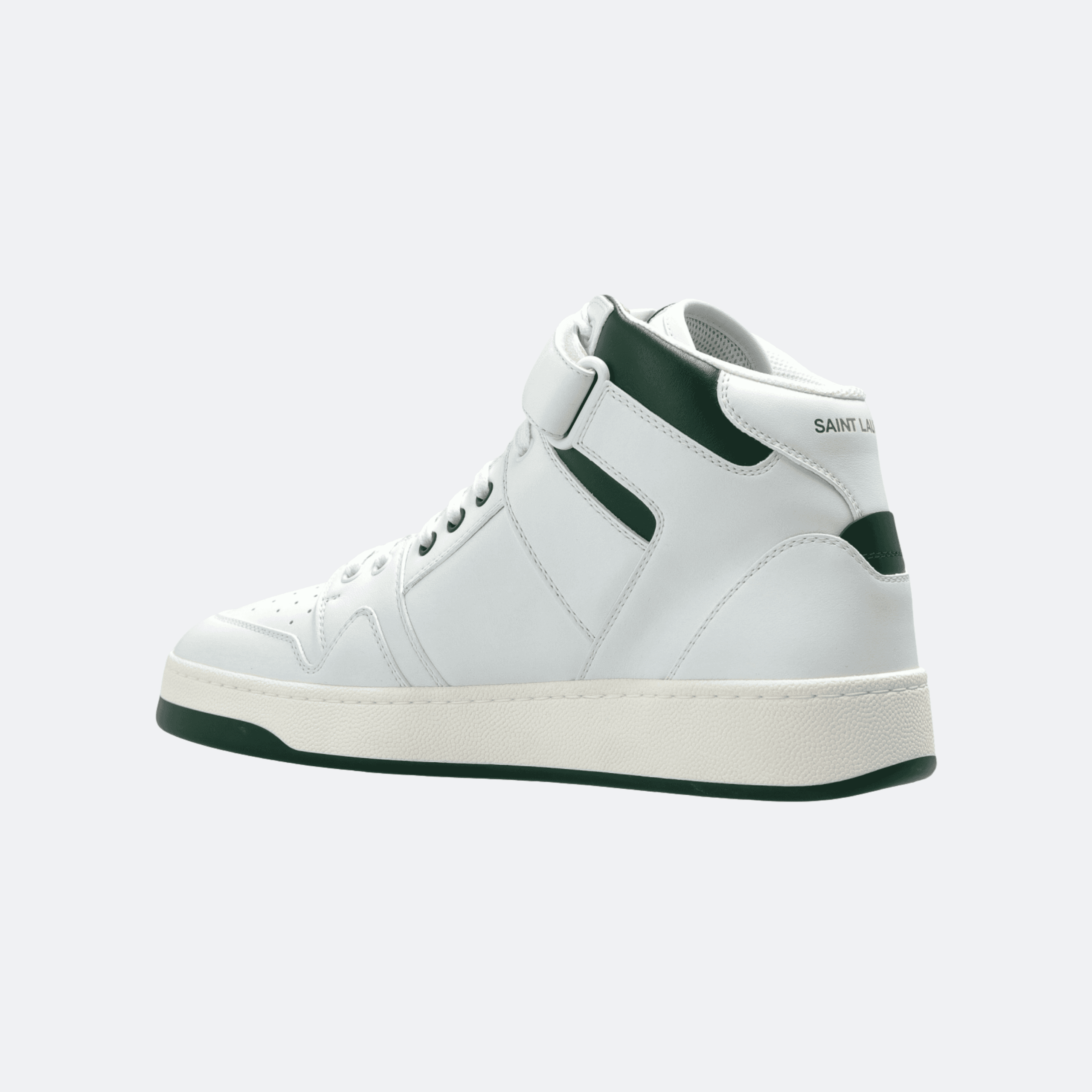 Saint Laurent Lax High-Top Sneakers -White-Green alternate