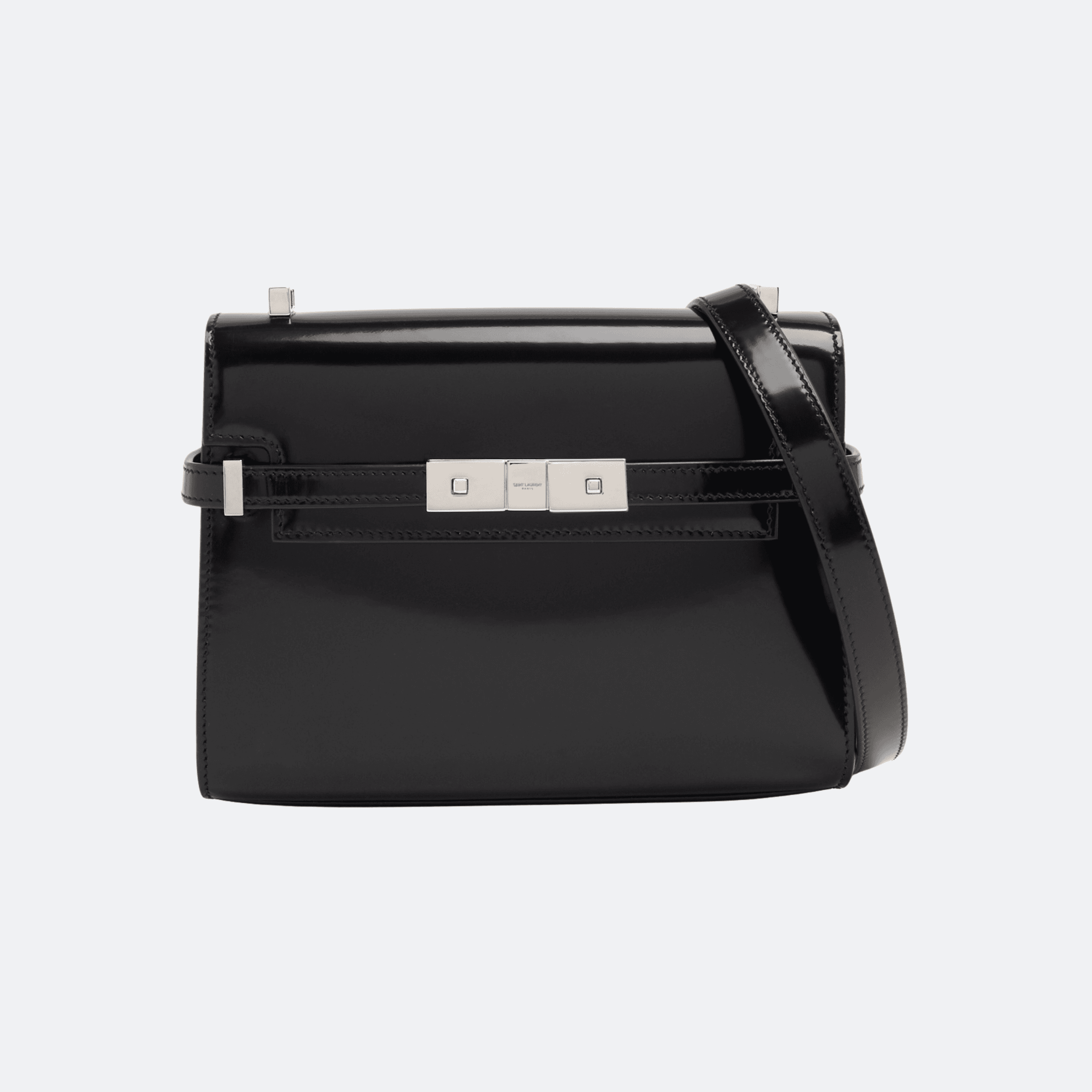 Saint Laurent Mini Manhattan Shoulder Bag For Women - Black