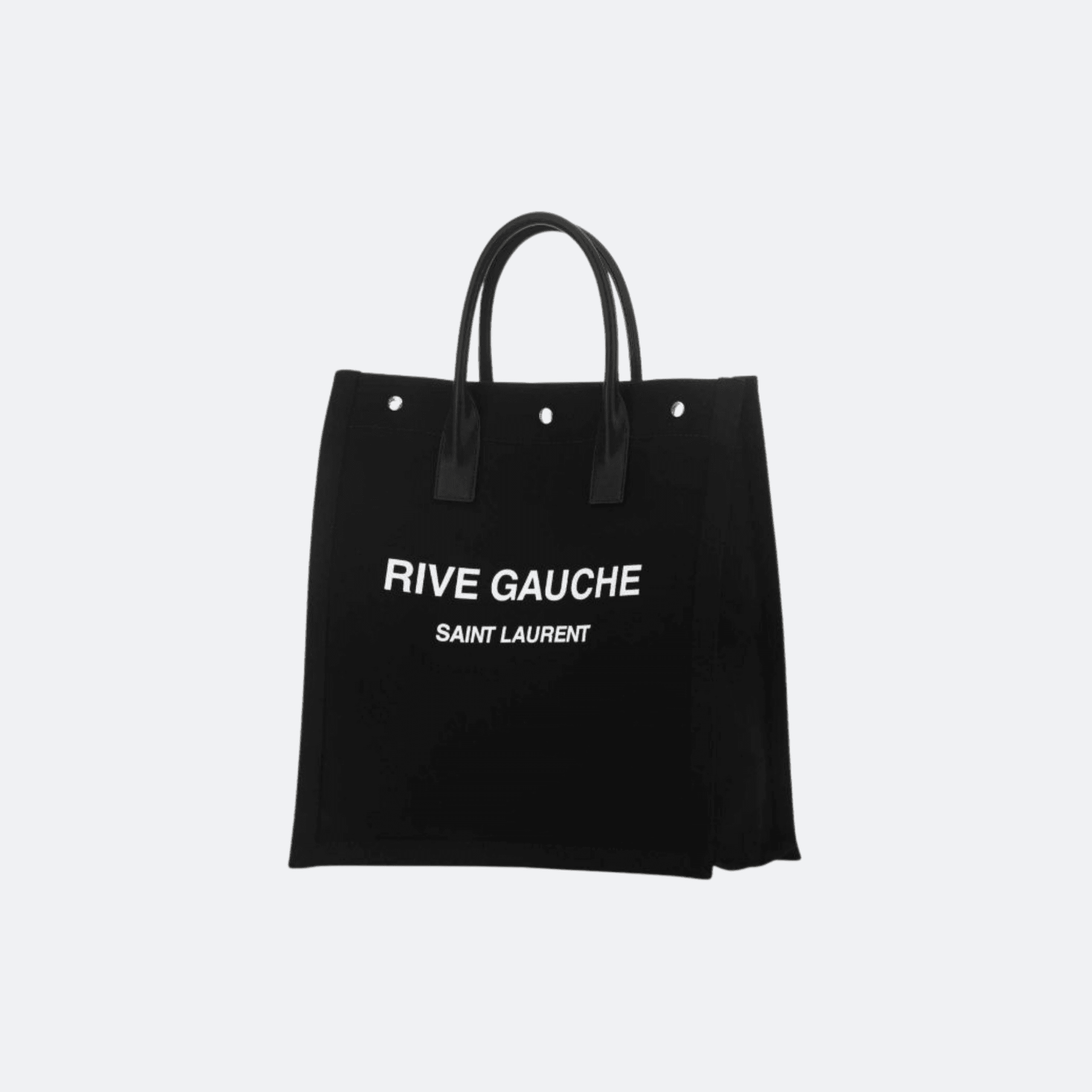 Saint Laurent Rive Gauche Canvas Tote - Black alternate