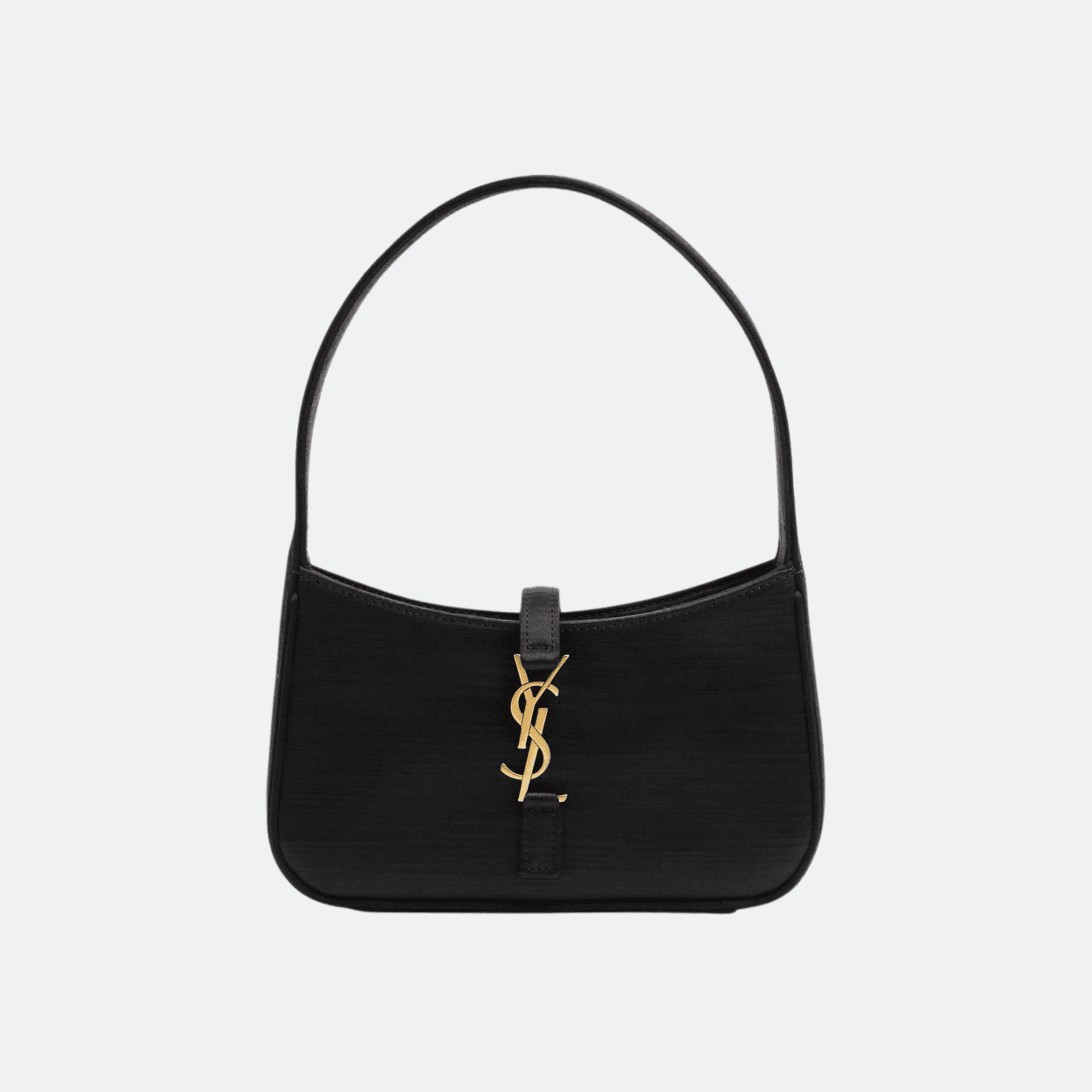 Saint Laurent Satin Hobo Bag For Women – Black