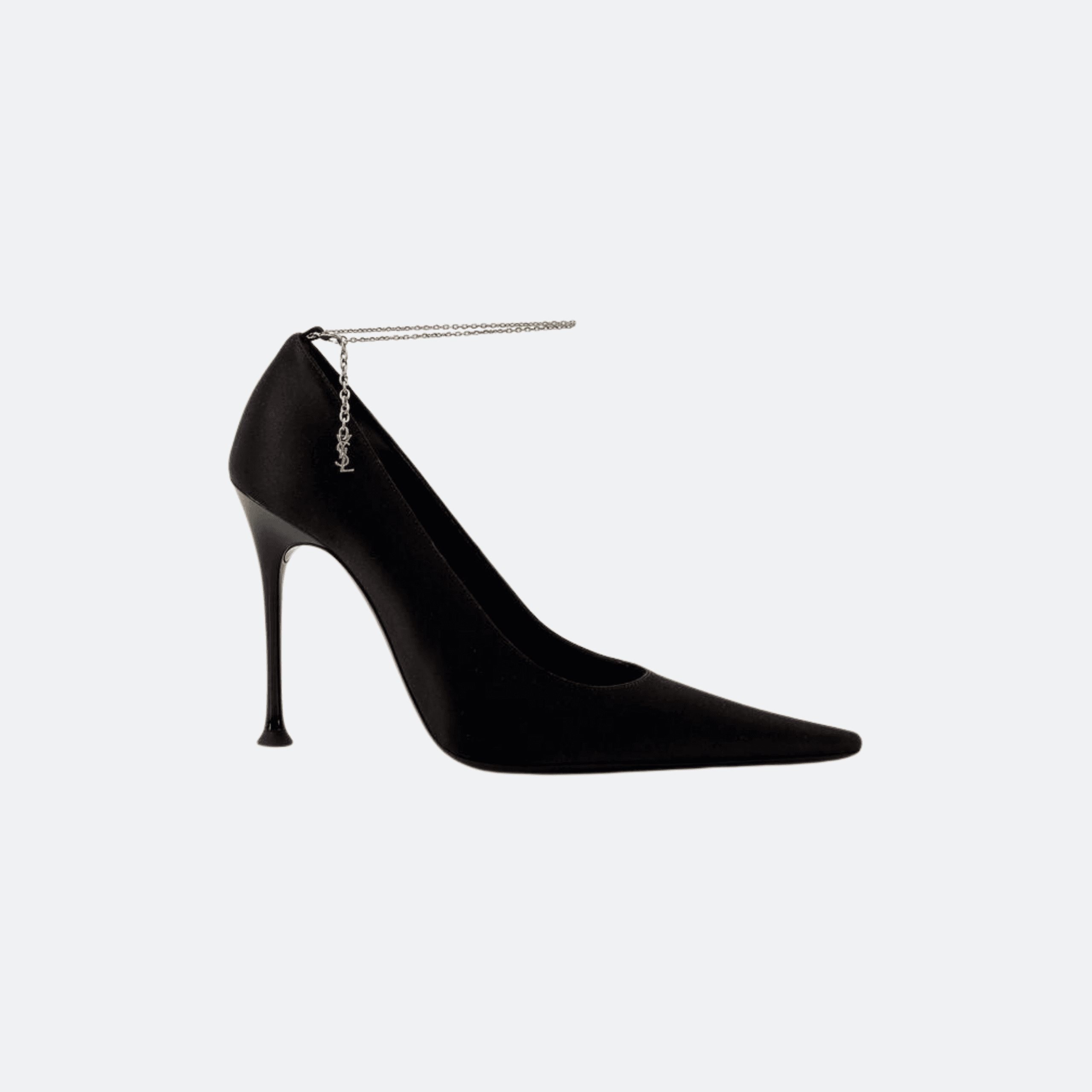 Saint Laurent Satin Pumps For Women – Black