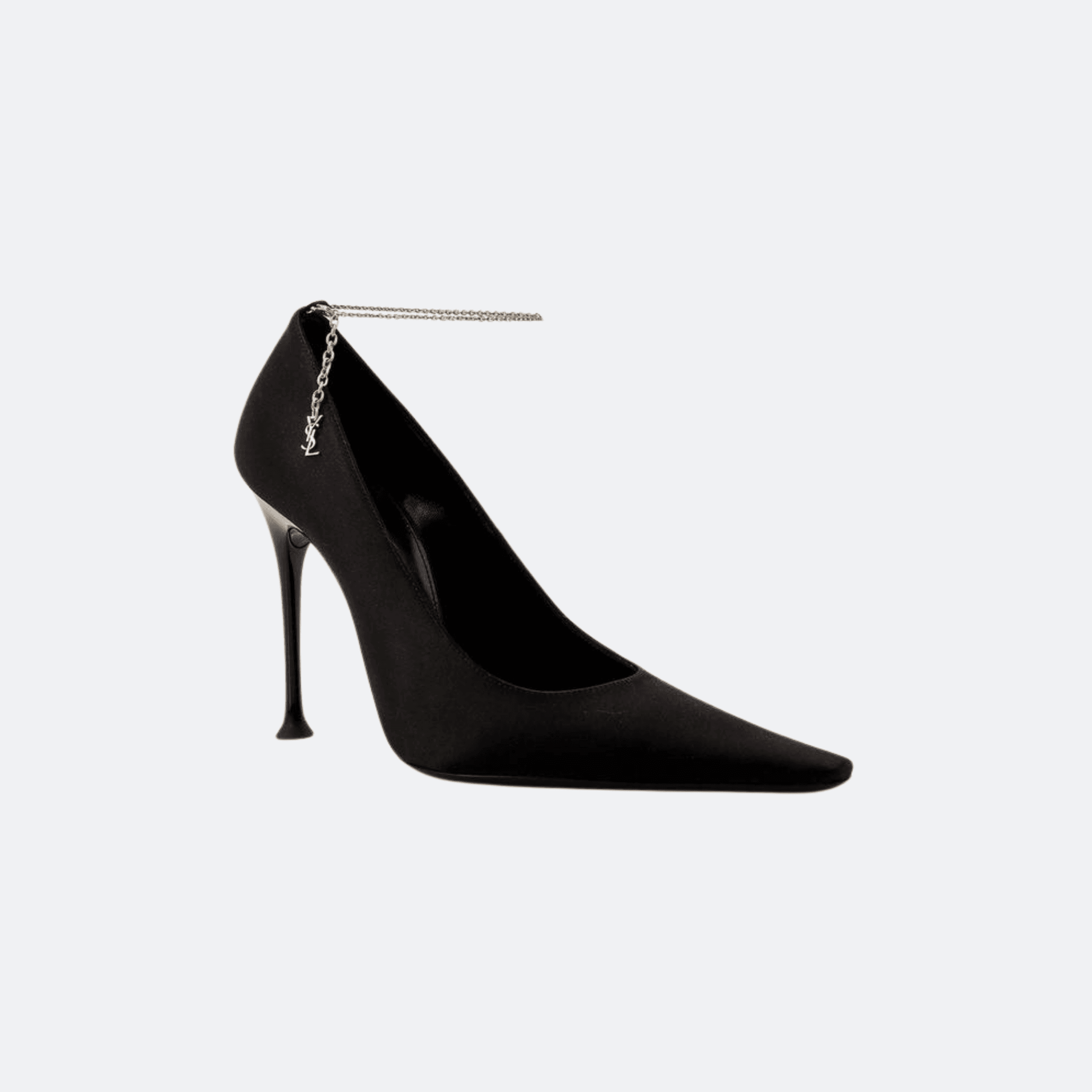 Saint Laurent Satin Pumps For Women – Black alternate