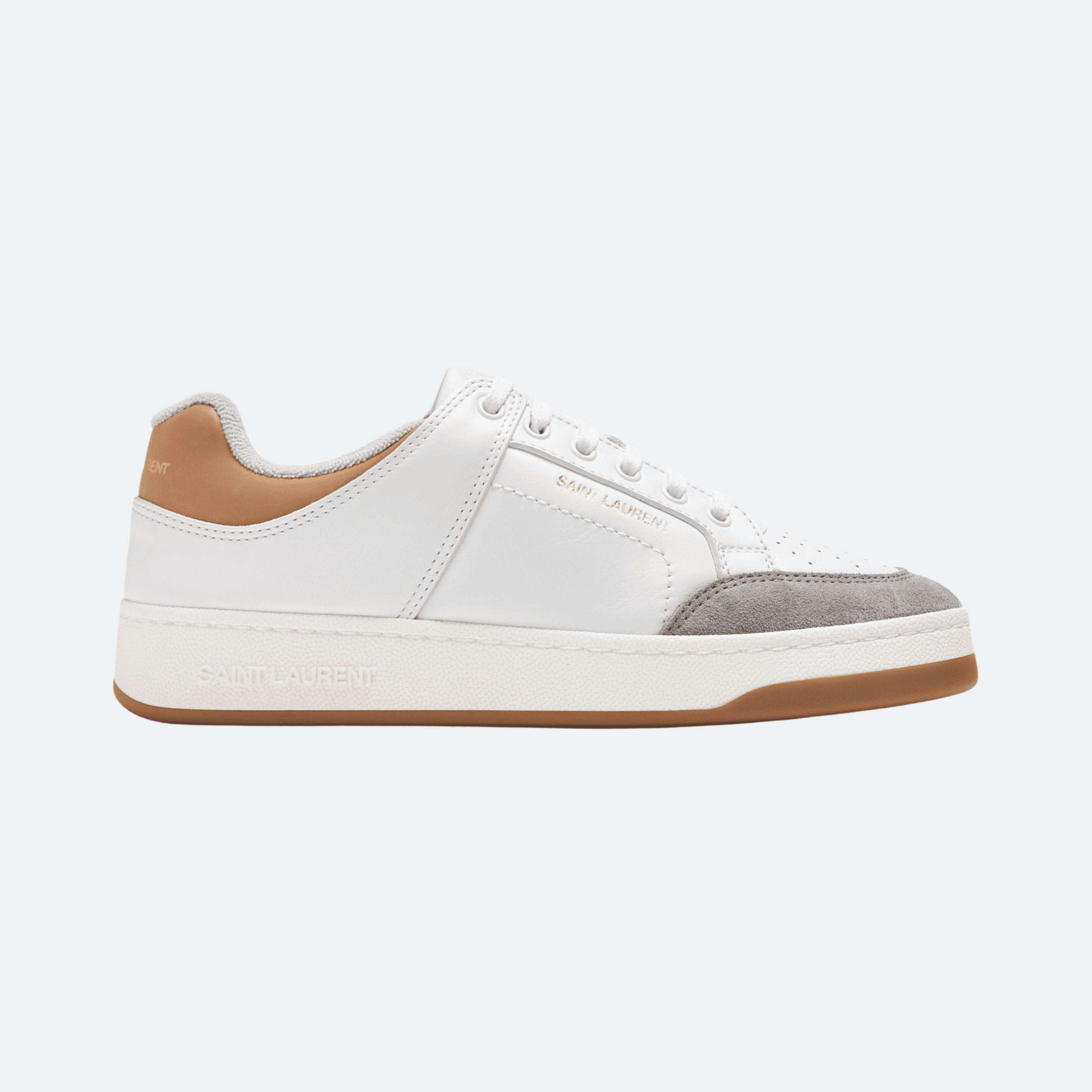 Saint Laurent SL 61 Sneakers For Men - White - Beige