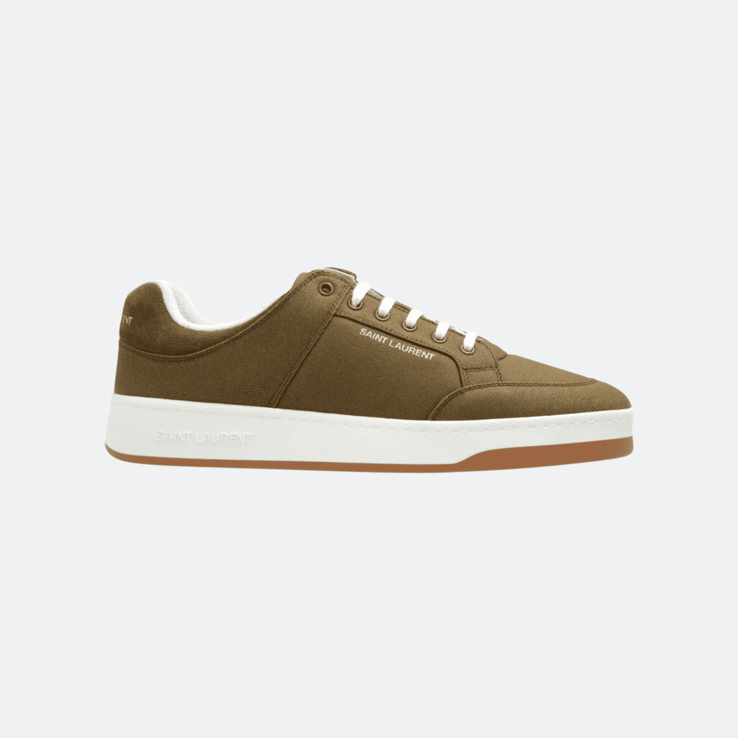 Saint Laurent SL/61 Women’s Canvas Sneakers - Khaki