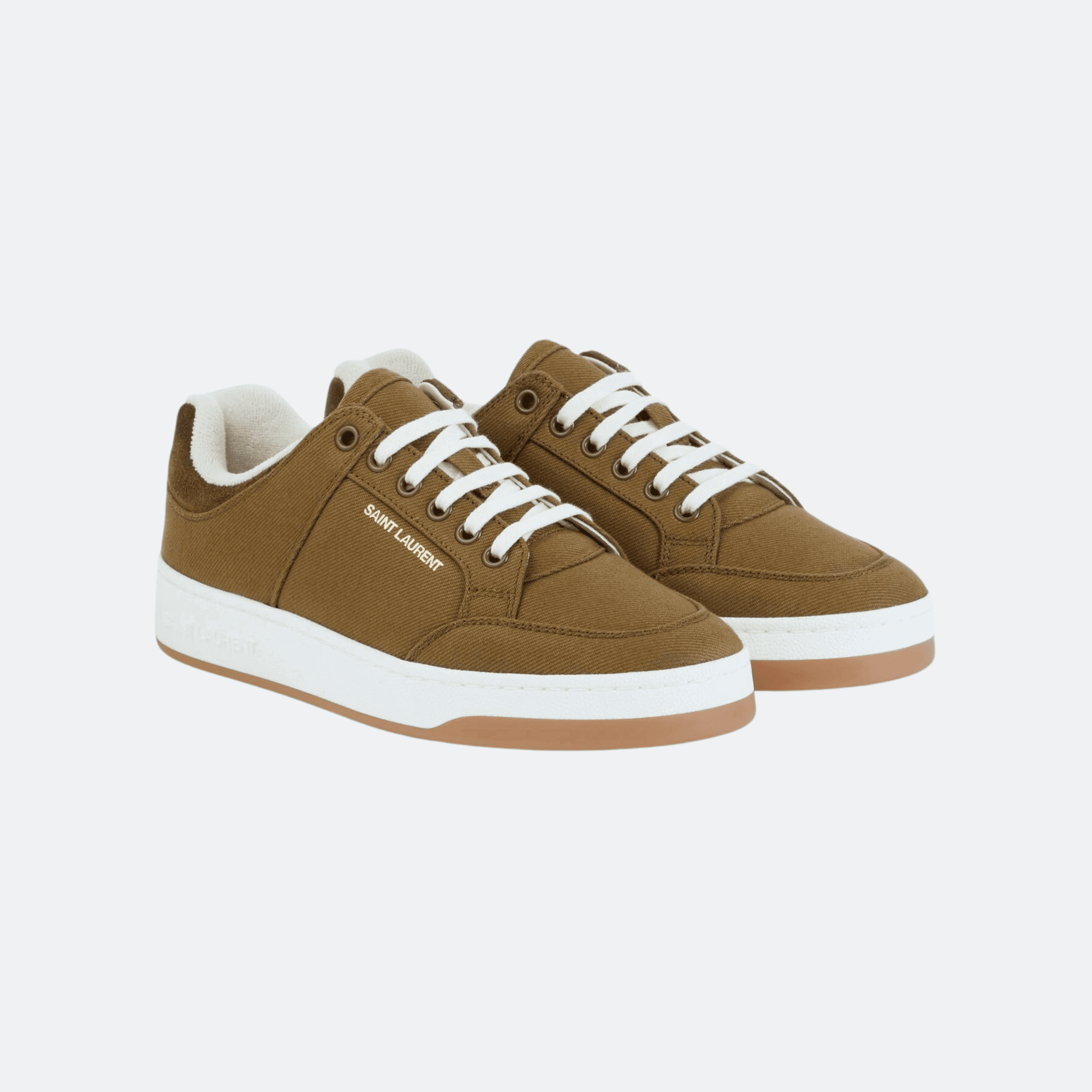 Saint Laurent SL/61 Women’s Canvas Sneakers - Khaki alternate