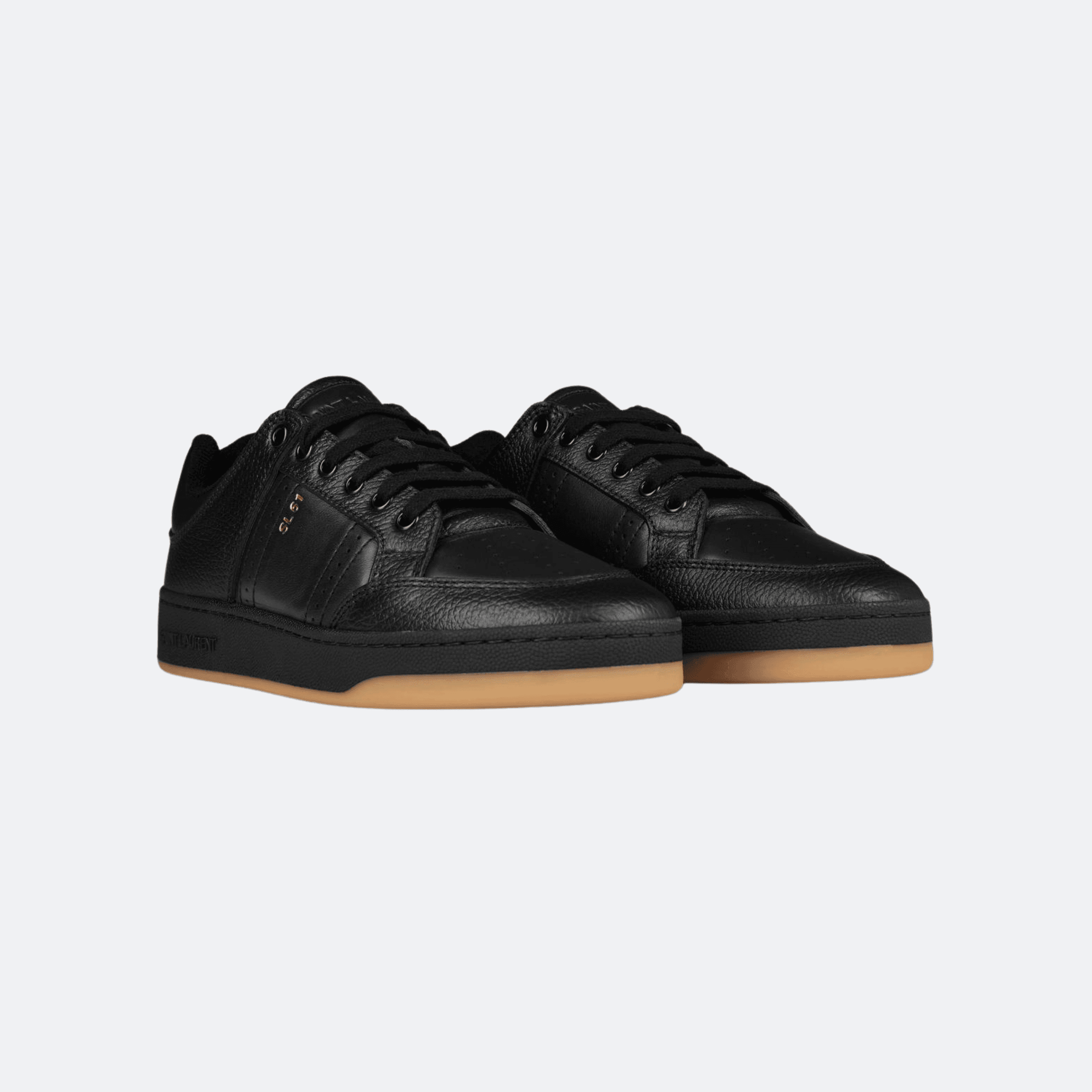 Saint Laurent SL61 Leather Sneakers - Black alternate