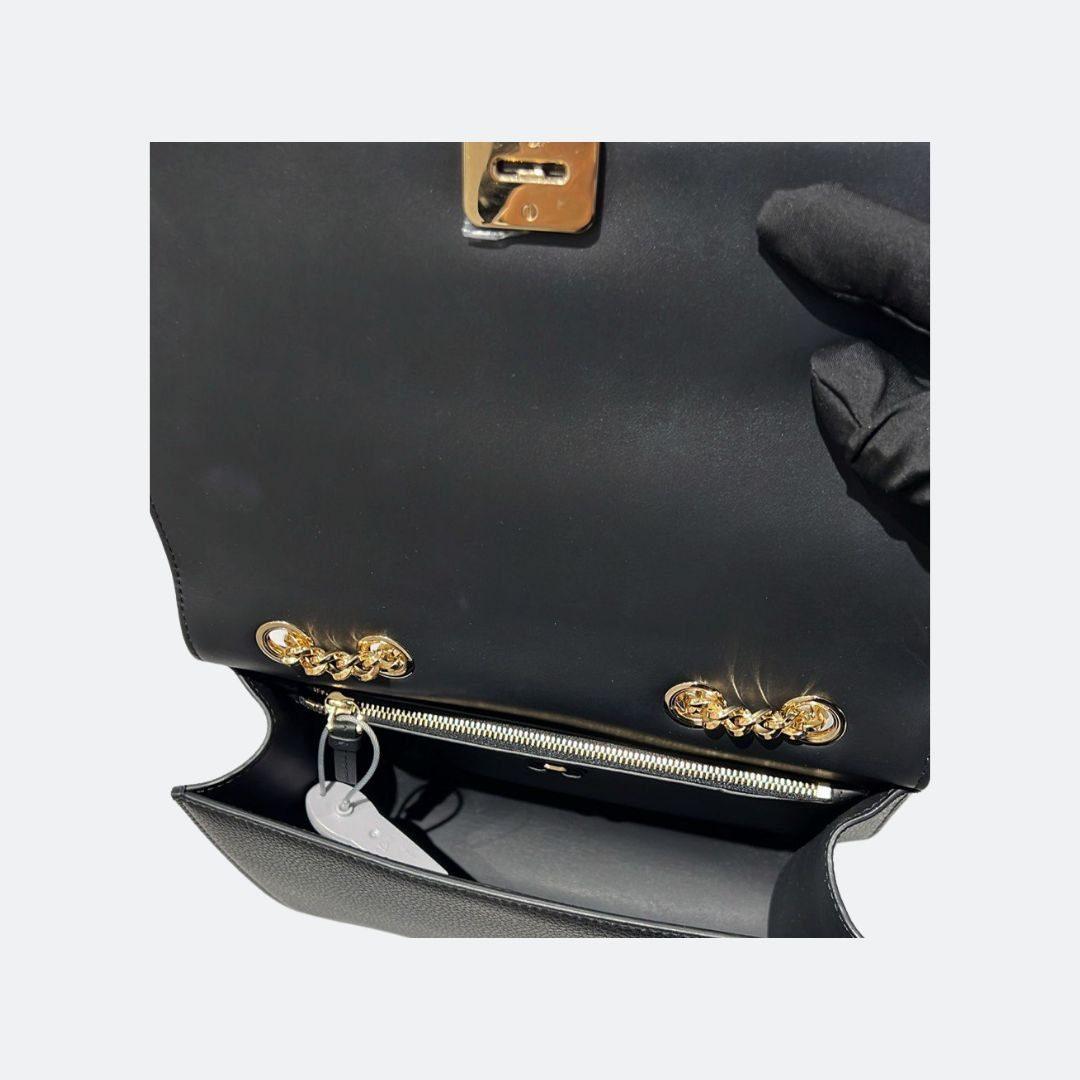 Salvatore Ferragamo Black Bow-detailed clutch alternate