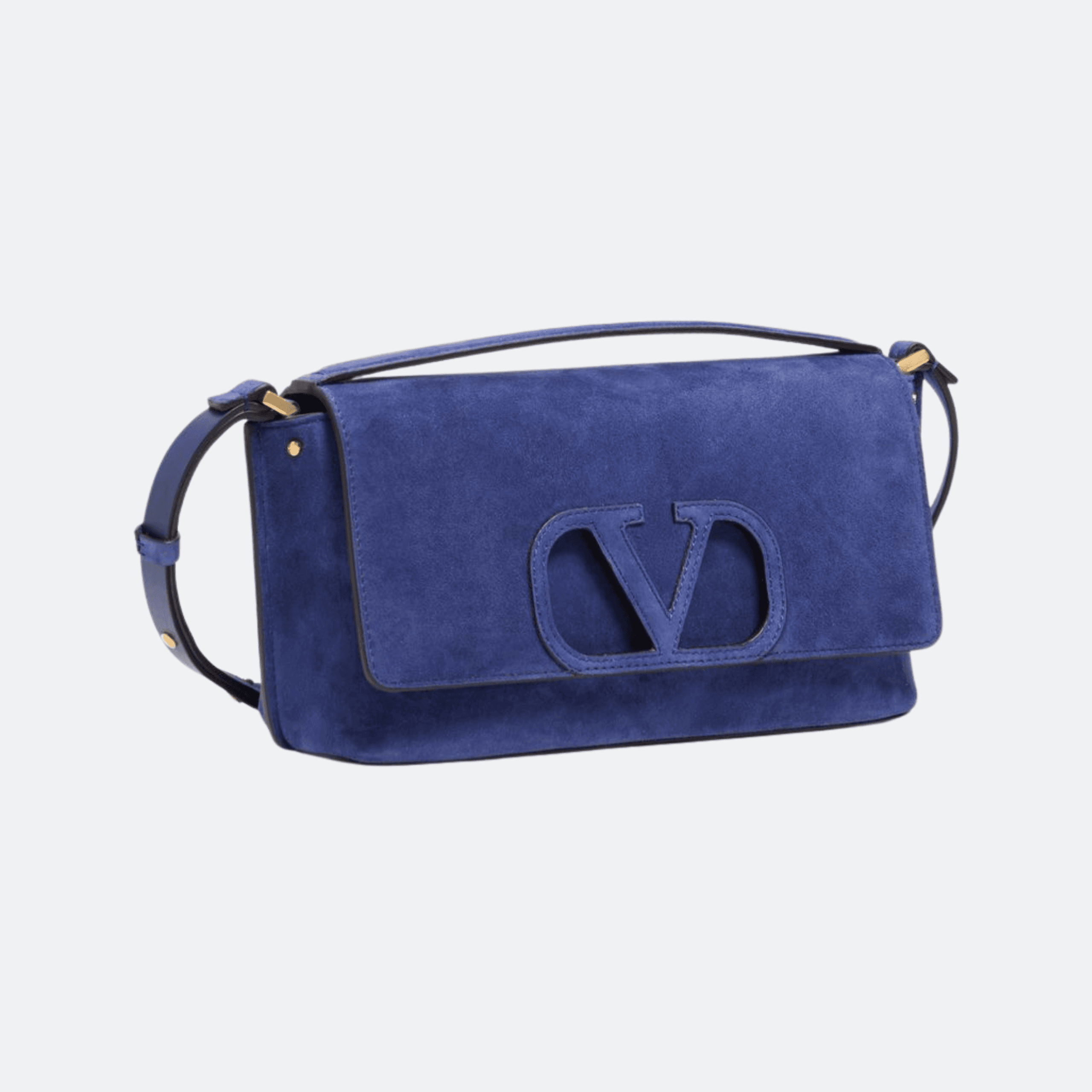 Valentino Fill Me Small Calfskin Shoulder Bag For Women - Blue alternate