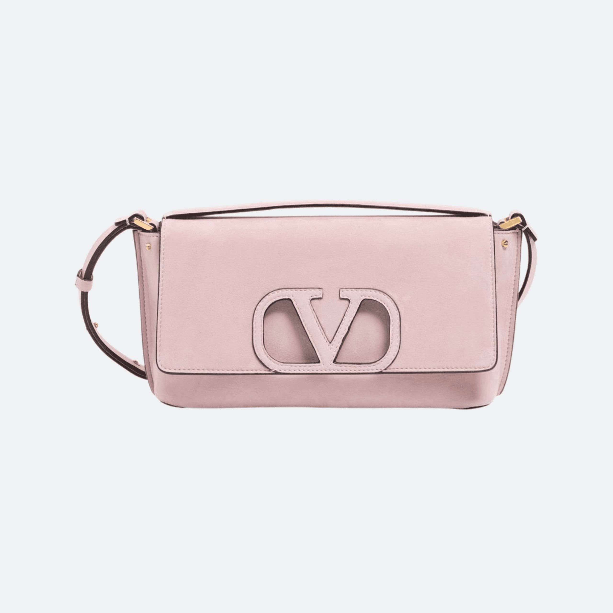 Valentino Fill Me Small Calfskin Shoulder Bag For Women - Pink