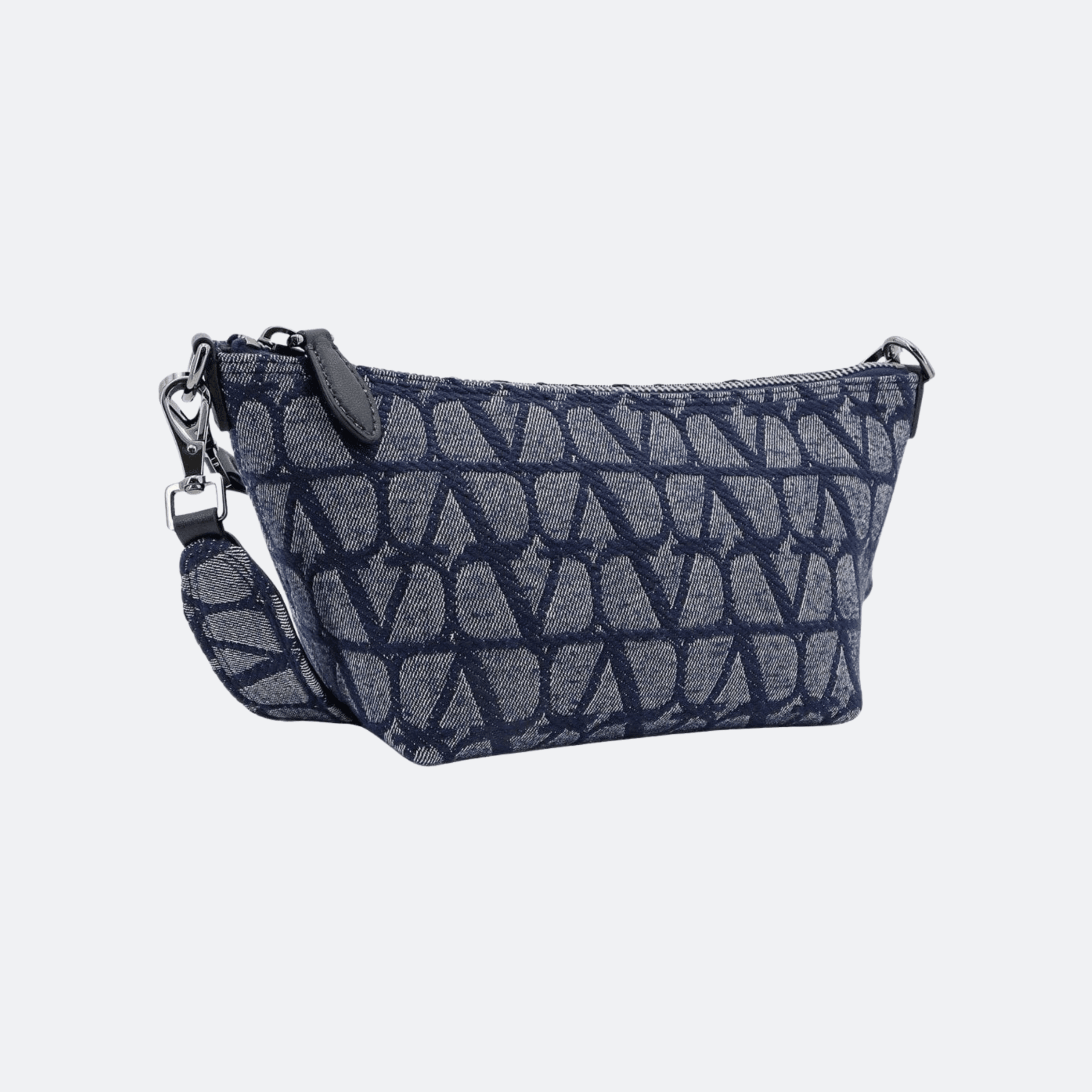 Valentino Garavani Logo Designed Denim Tote Bag alternate