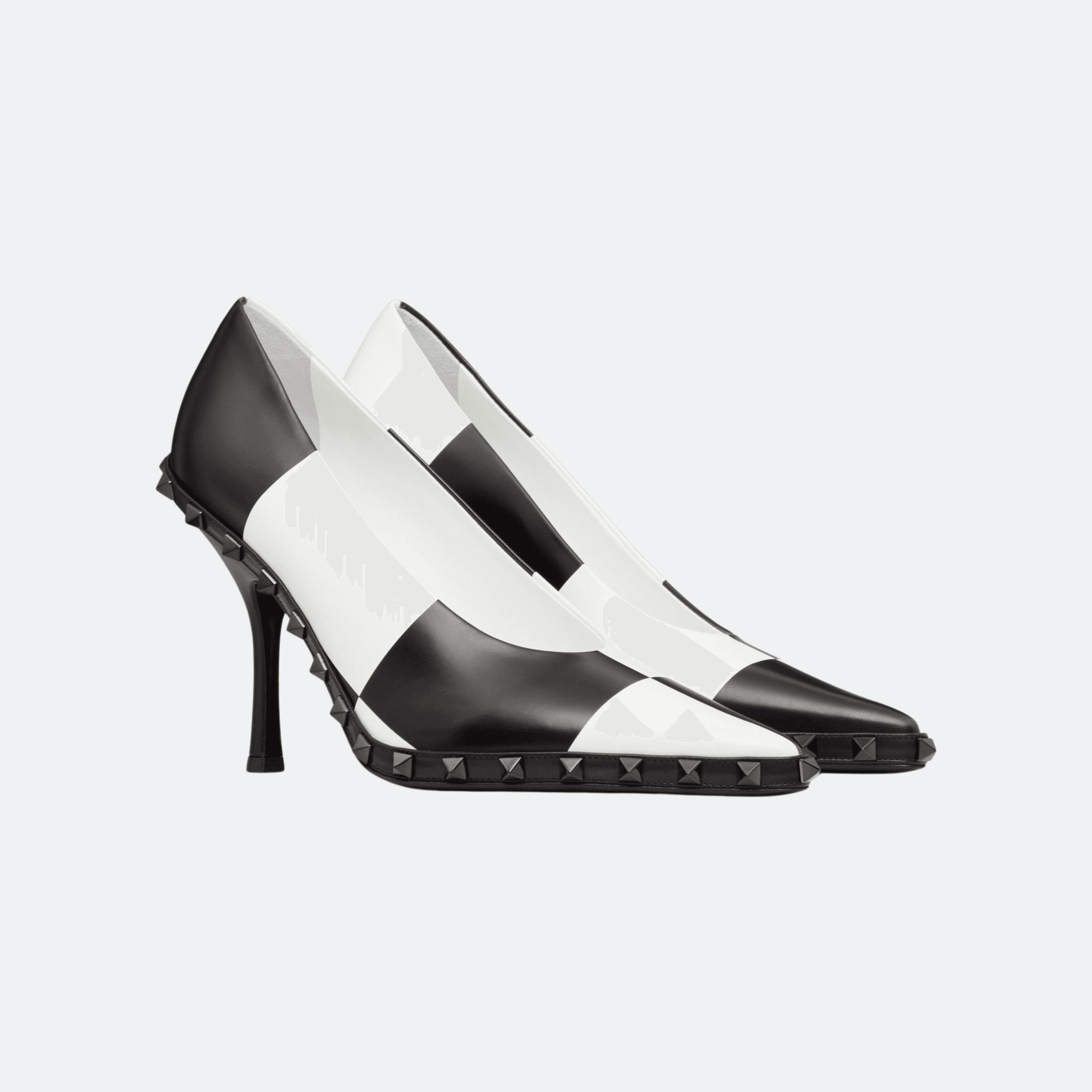 Valentino Garavani Rockstud Chess Leather Pumps alternate