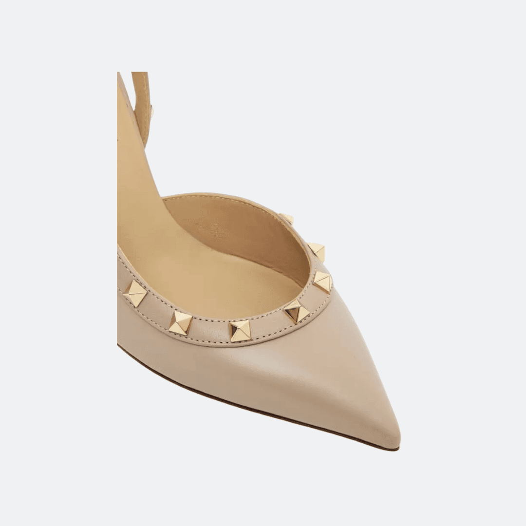 Valentino Garavani Rockstud Slingback Calfskin Pumps alternate