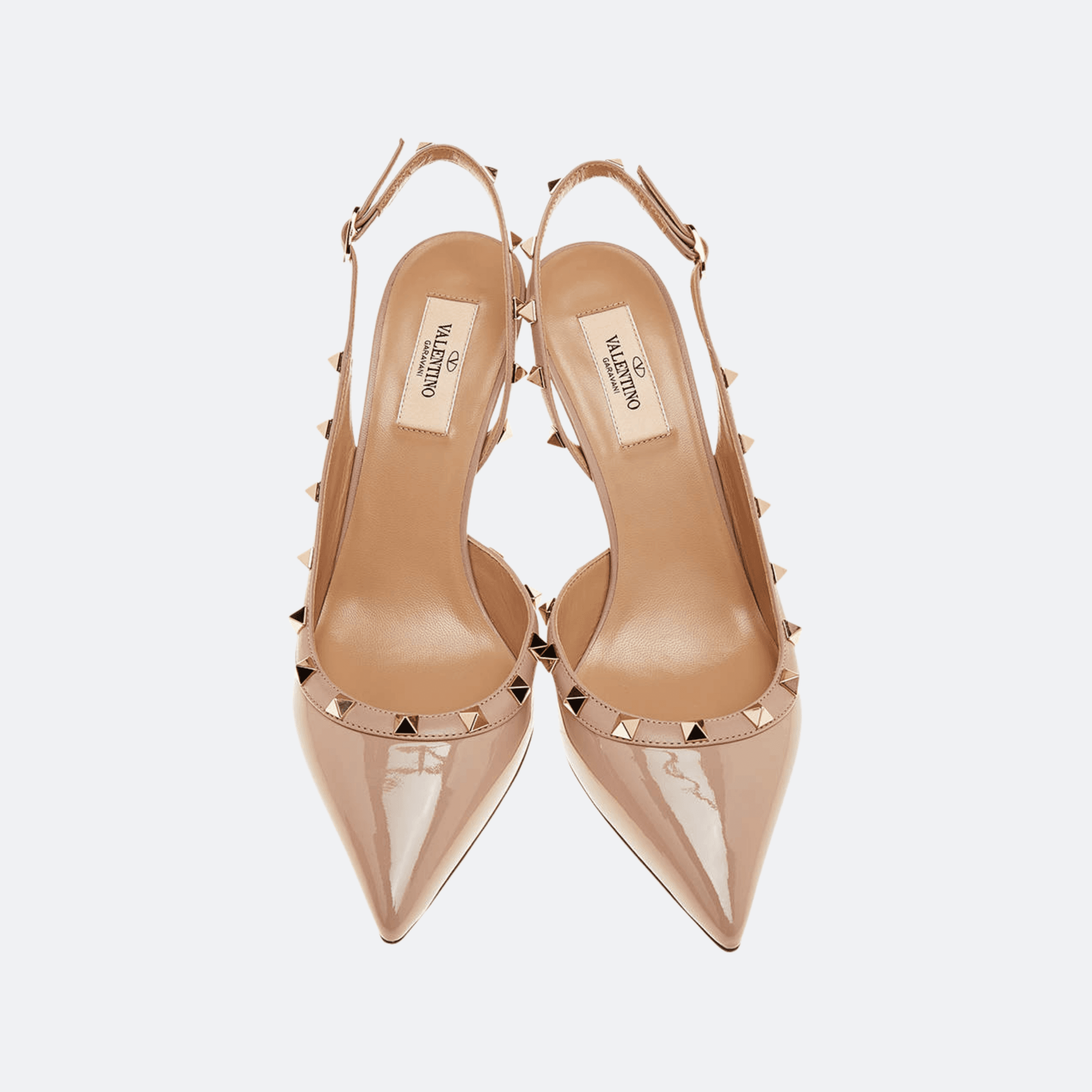 Valentino Garavani Rockstud Slingback Pump – Beige alternate