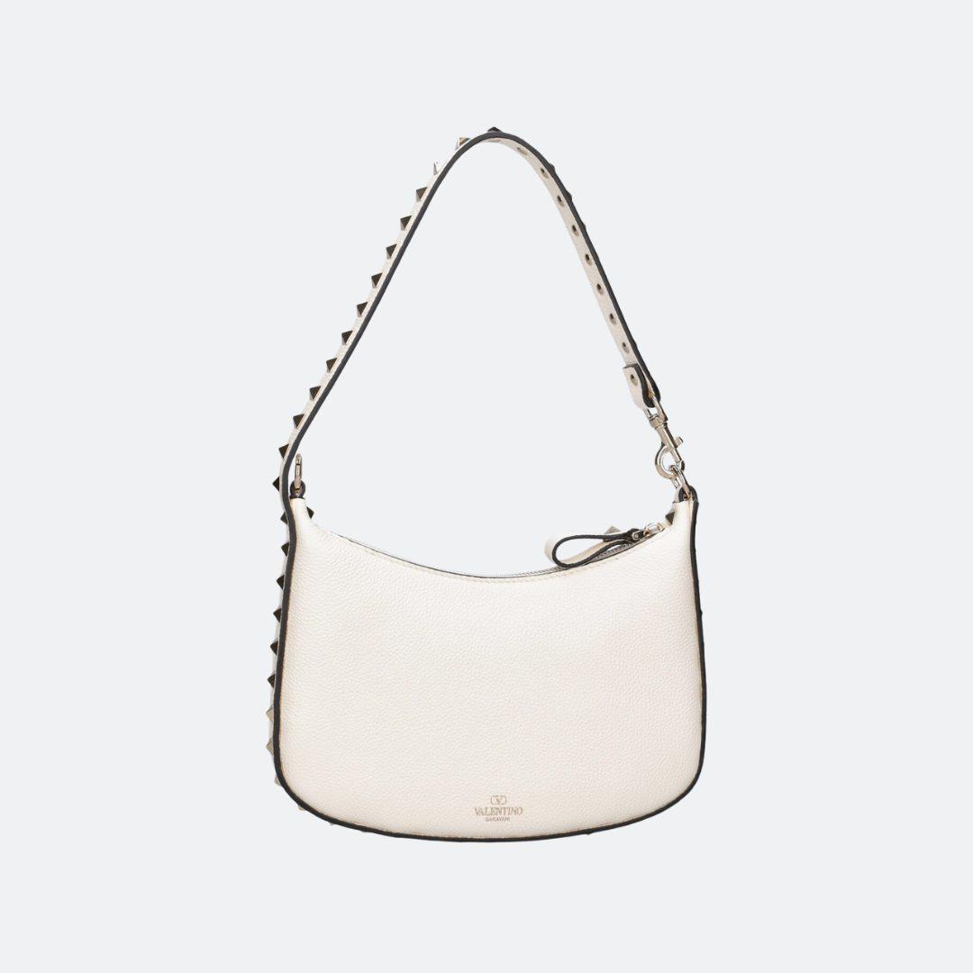 Valentino Garavani Rockstud White Mini Leather Bag