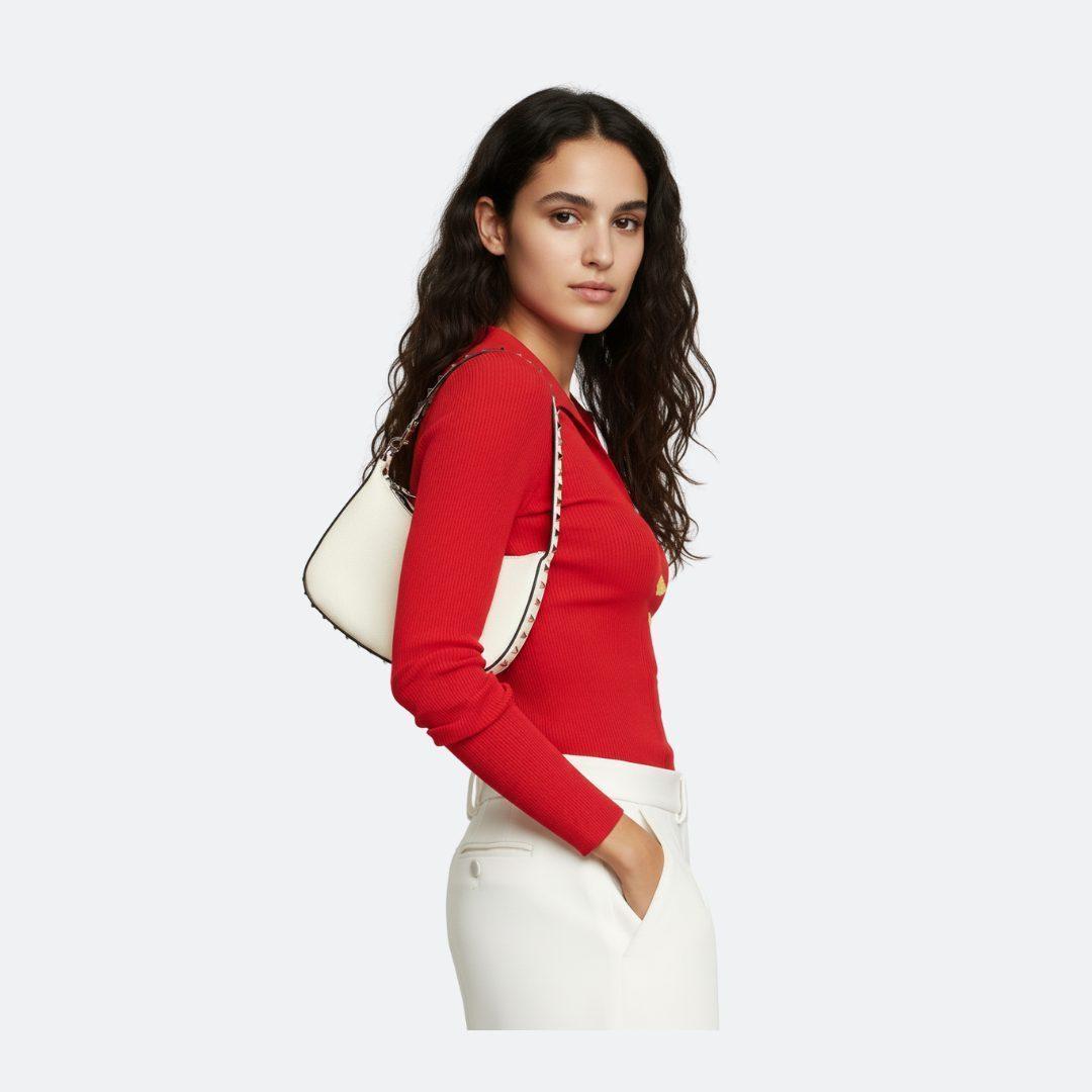 Valentino Garavani Rockstud White Mini Leather Bag alternate