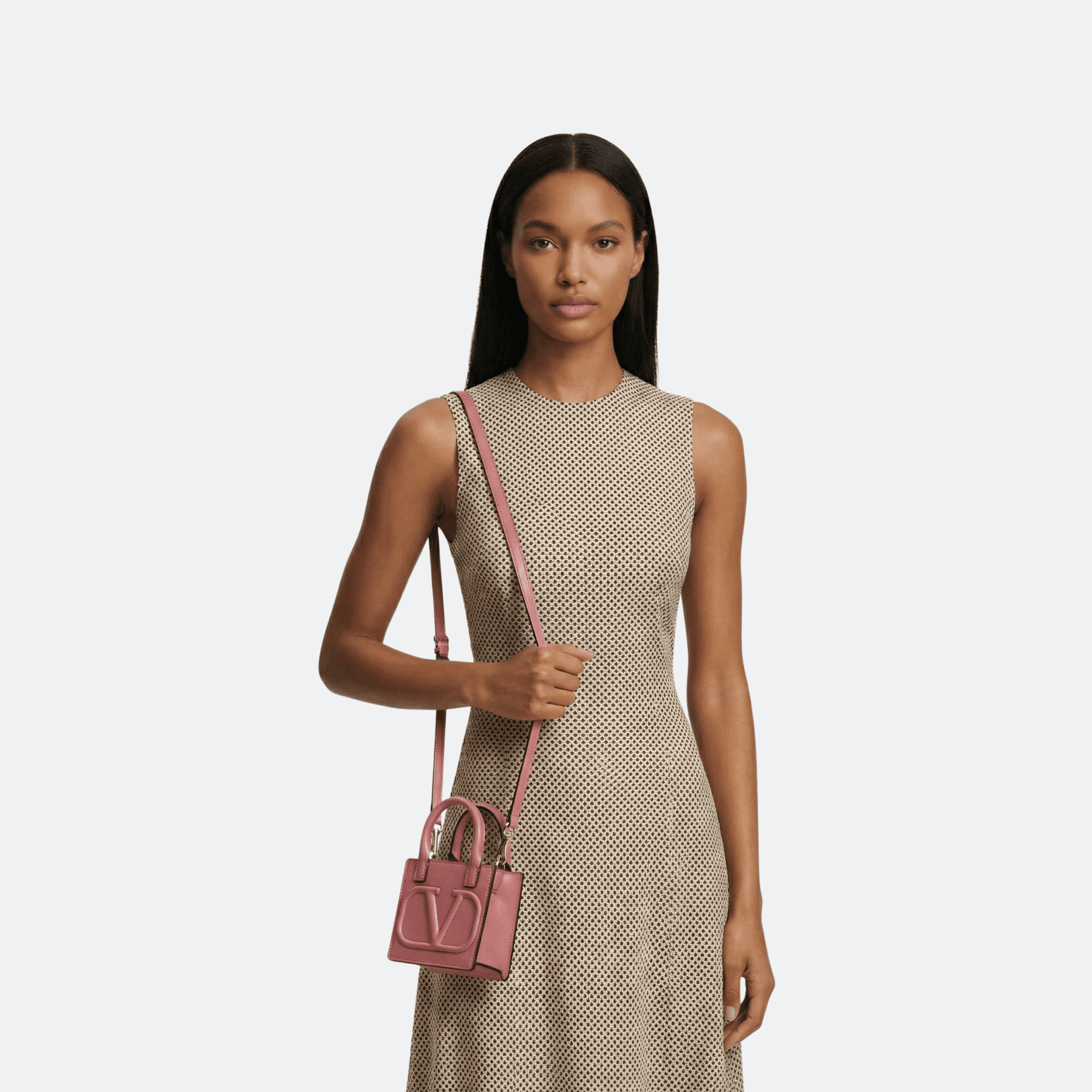 Valentino Garavani Walk V Logo Pink Micro Size Shoulder Bag alternate