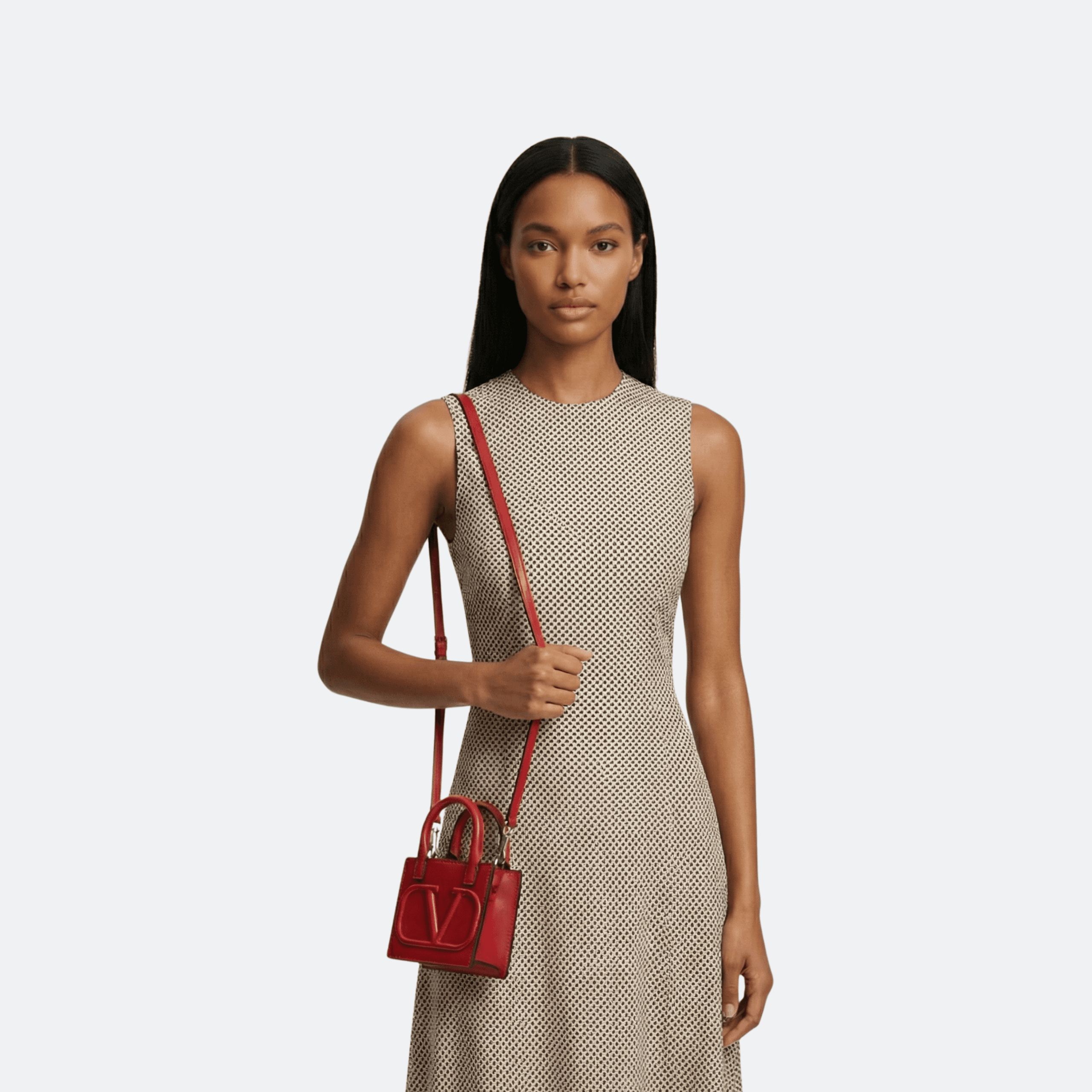 Valentino Garavani Walk V Logo Red Micro Size Shoulder Bag alternate