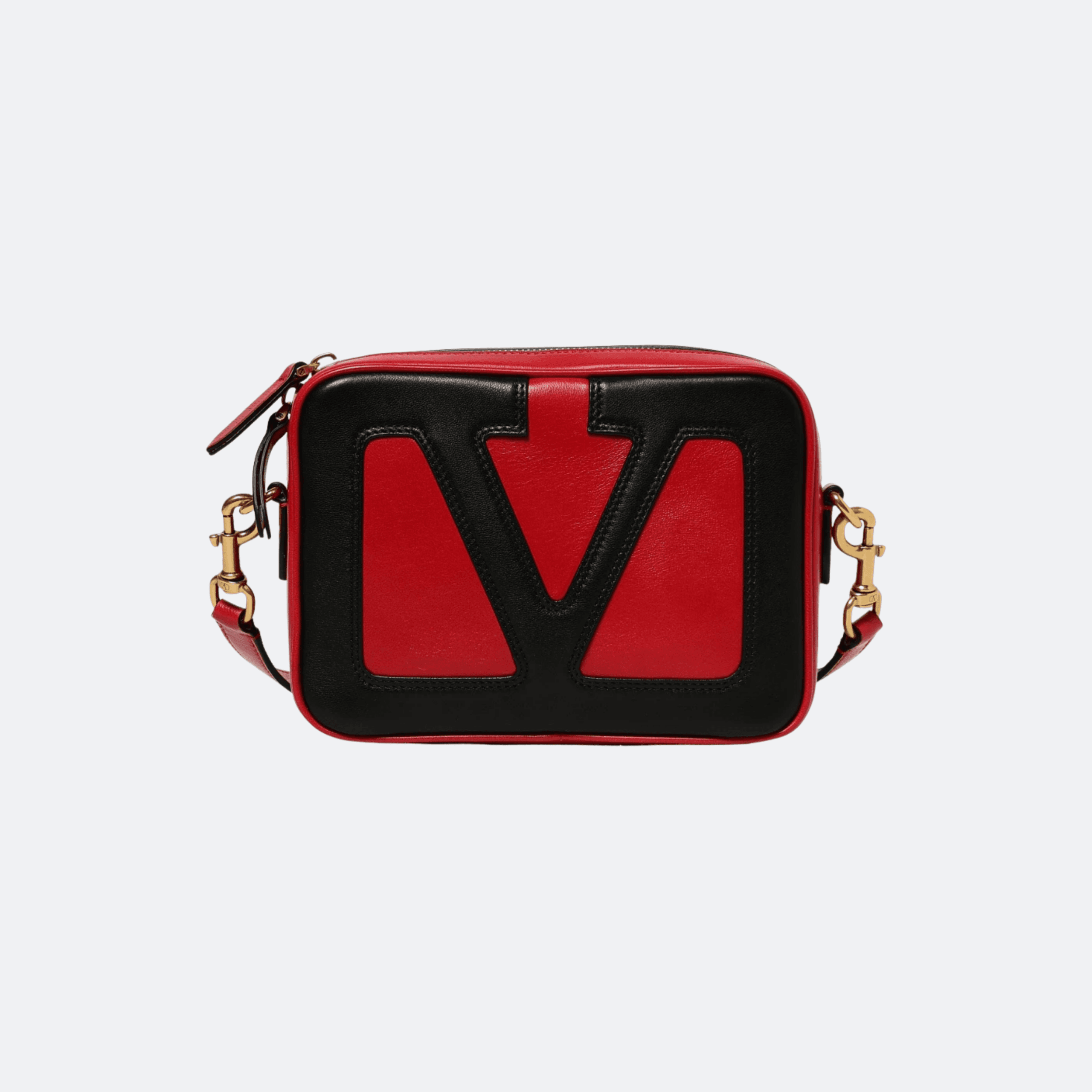 Valentino Viva Superstar Small Tote Bag For Women - Red / Black