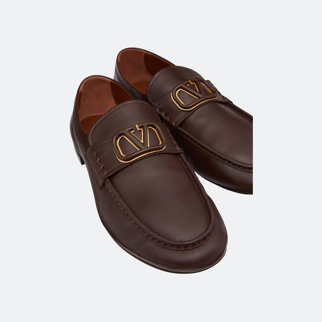 Valentino VLogo Brown Men Loafers alternate