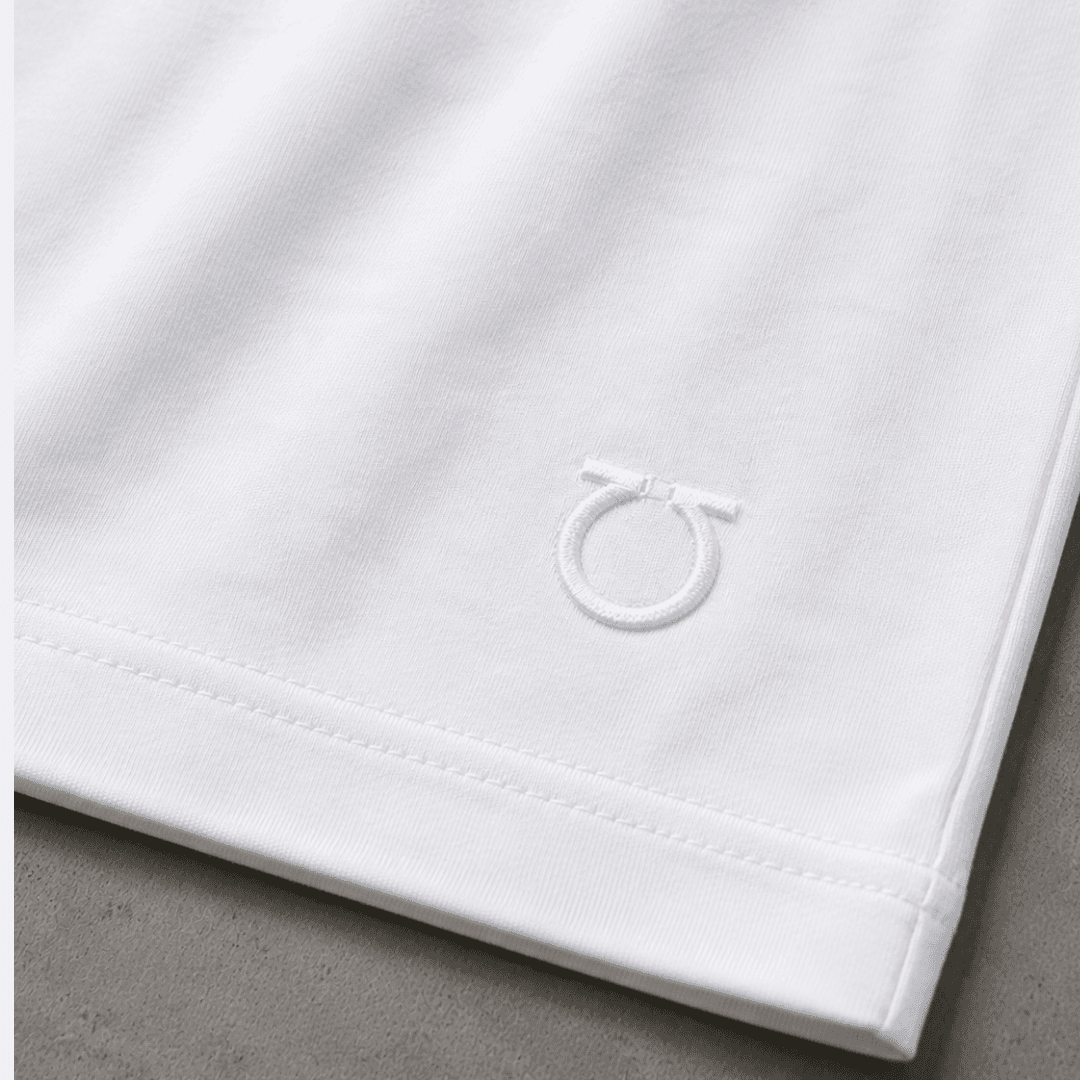 Ferragamo Cotton Jersey T-Shirt for Men with Chest Pocket - White (M,L in Stock) alternate