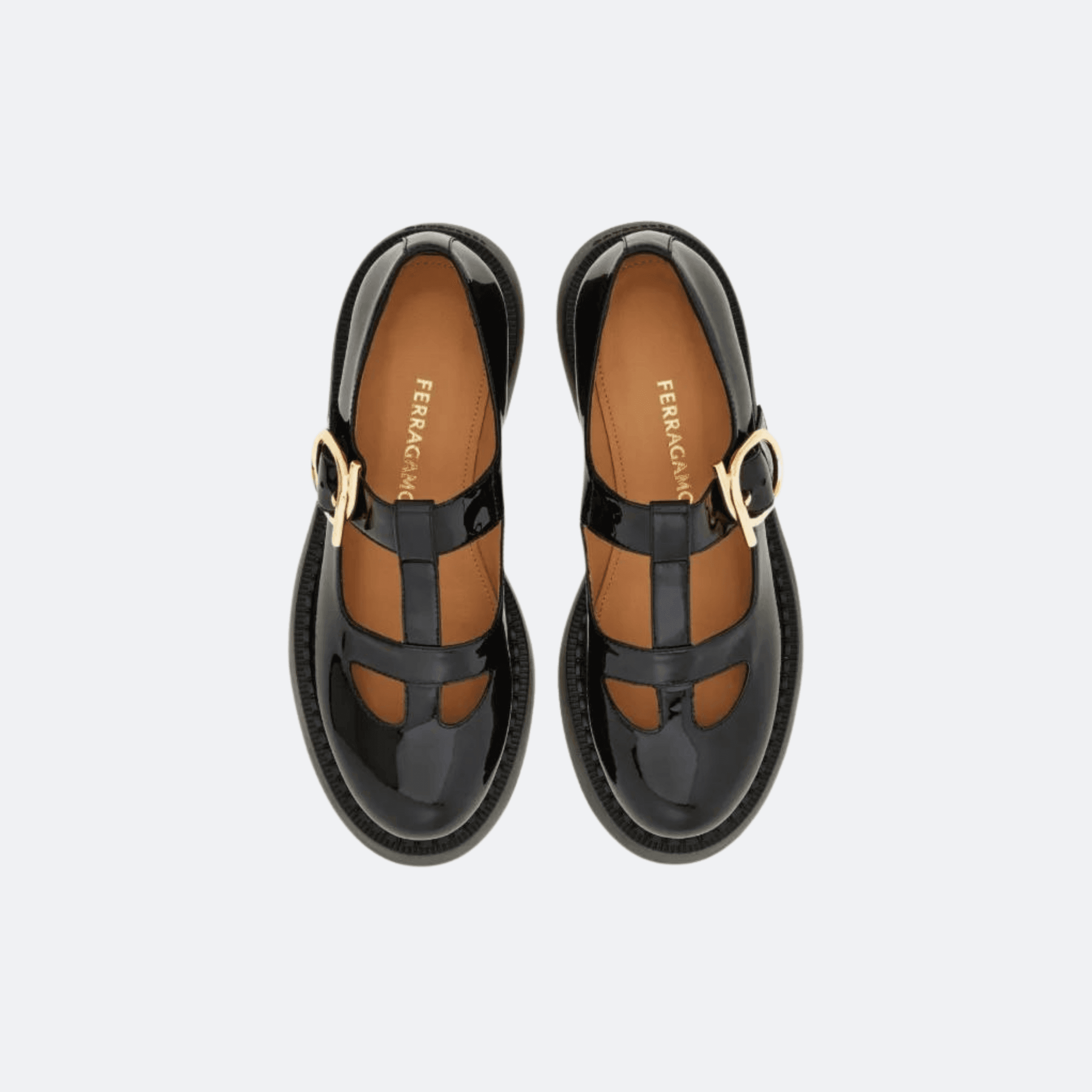 Ferragamo Zoey Platform Patent Leather Loafers - Black alternate