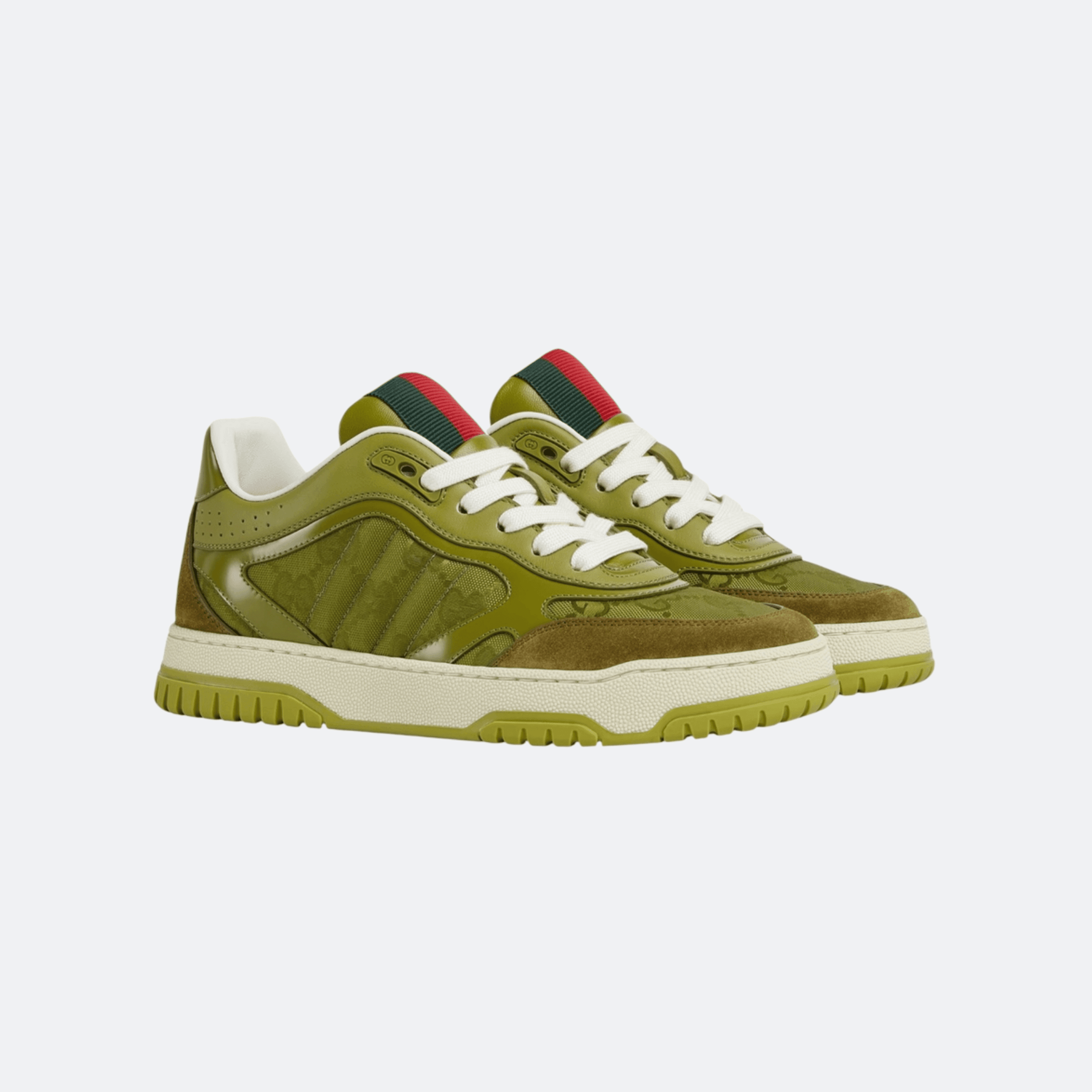 Gucci Re-Web GG Canvas Sneaker for Women - Green (37.5 in Stock) alternate