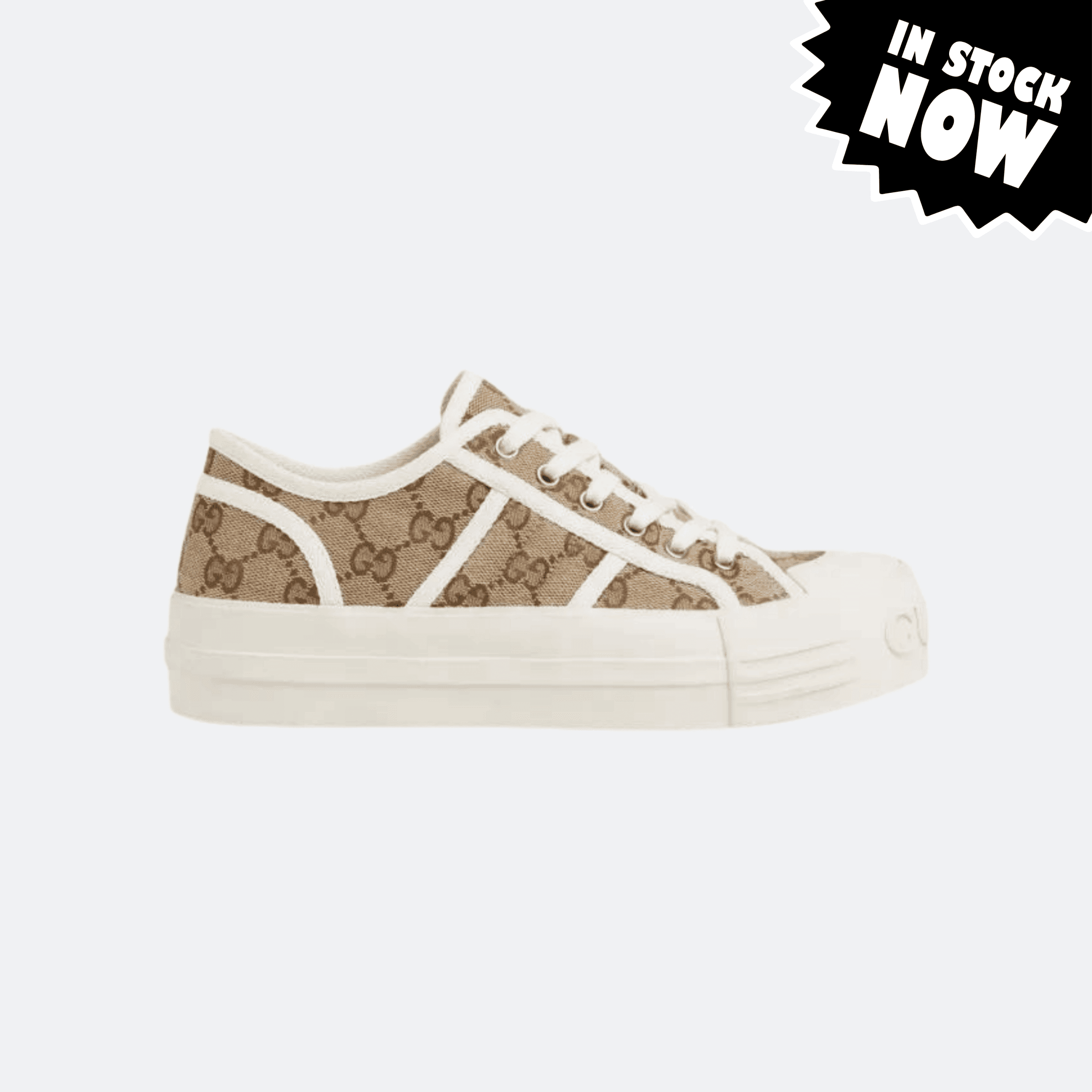 Gucci Tennis 1977 GG Canvas Sneakers - Beige (37 in Stock)